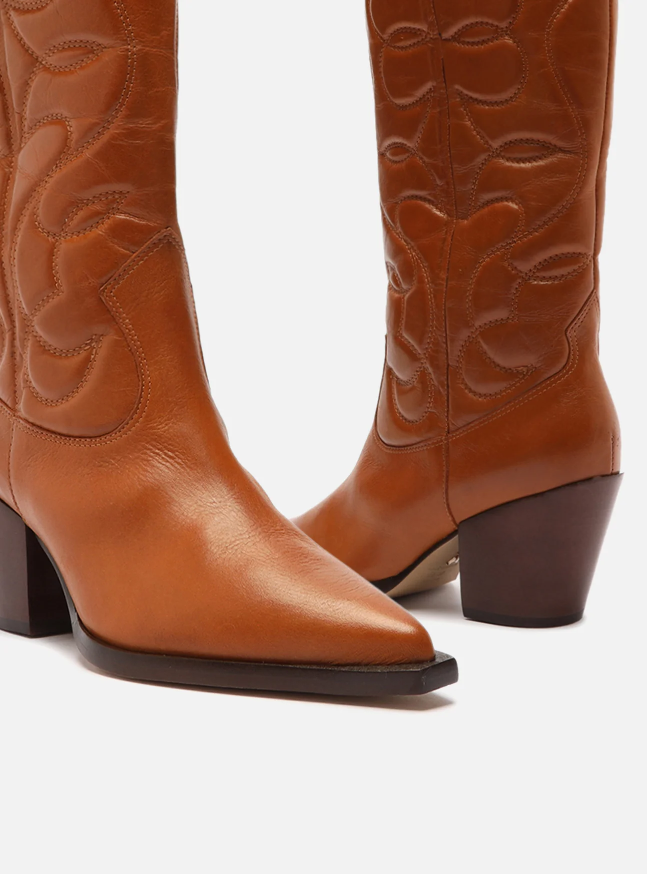 Abigail Leather Block Boot - Image 4