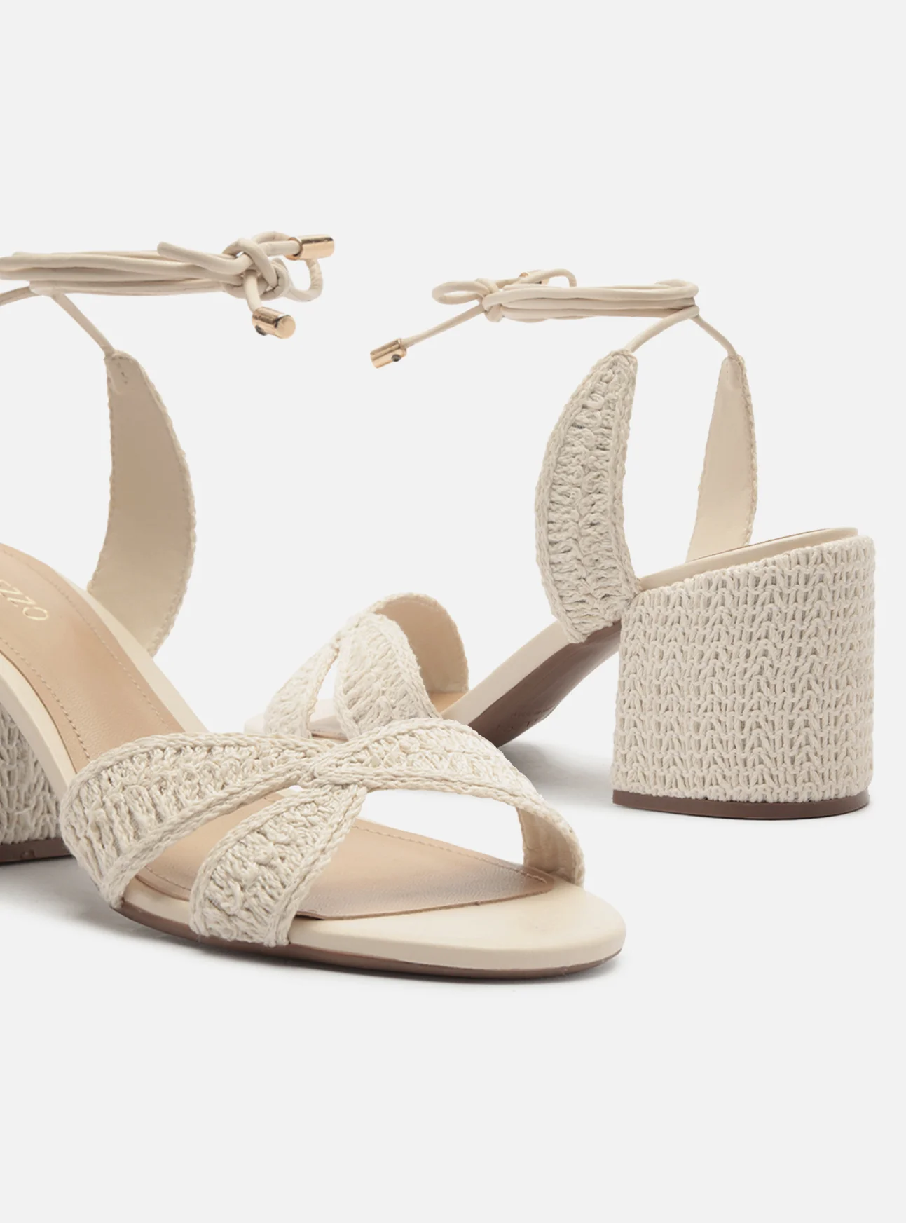Andy Mid Block Fabric Sandal - Image 5
