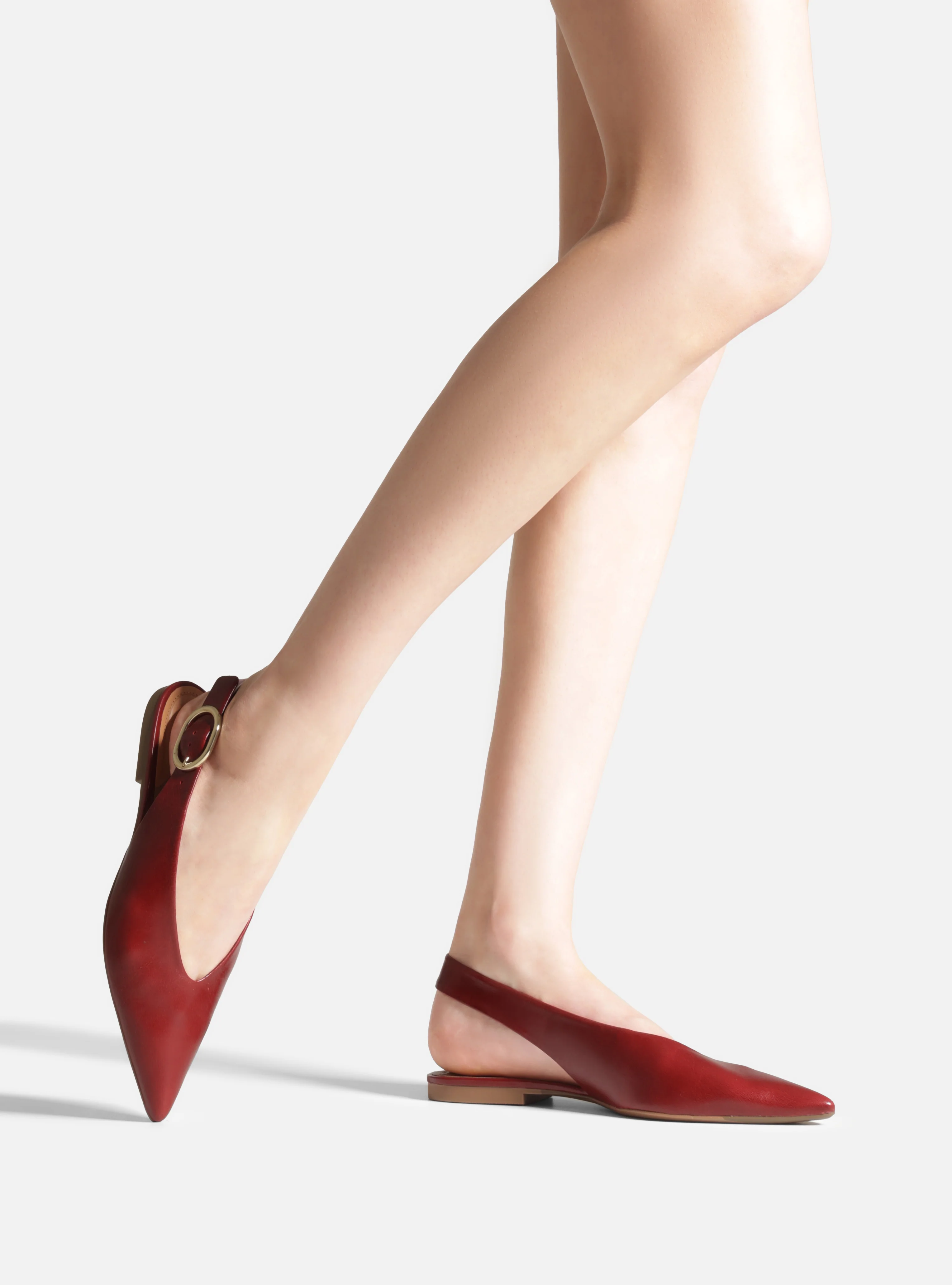Atlas Ballet Leather Flat - Image 4