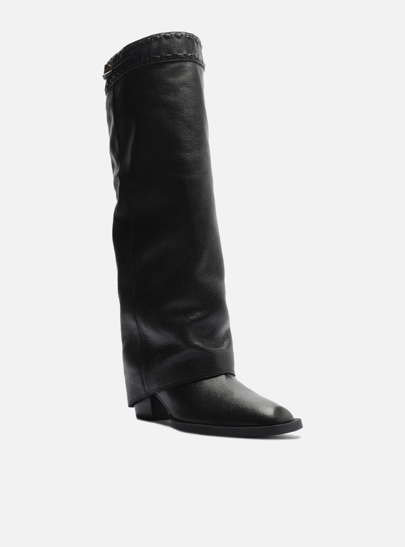Beatrice Mid Block Leather Boot - Image 3