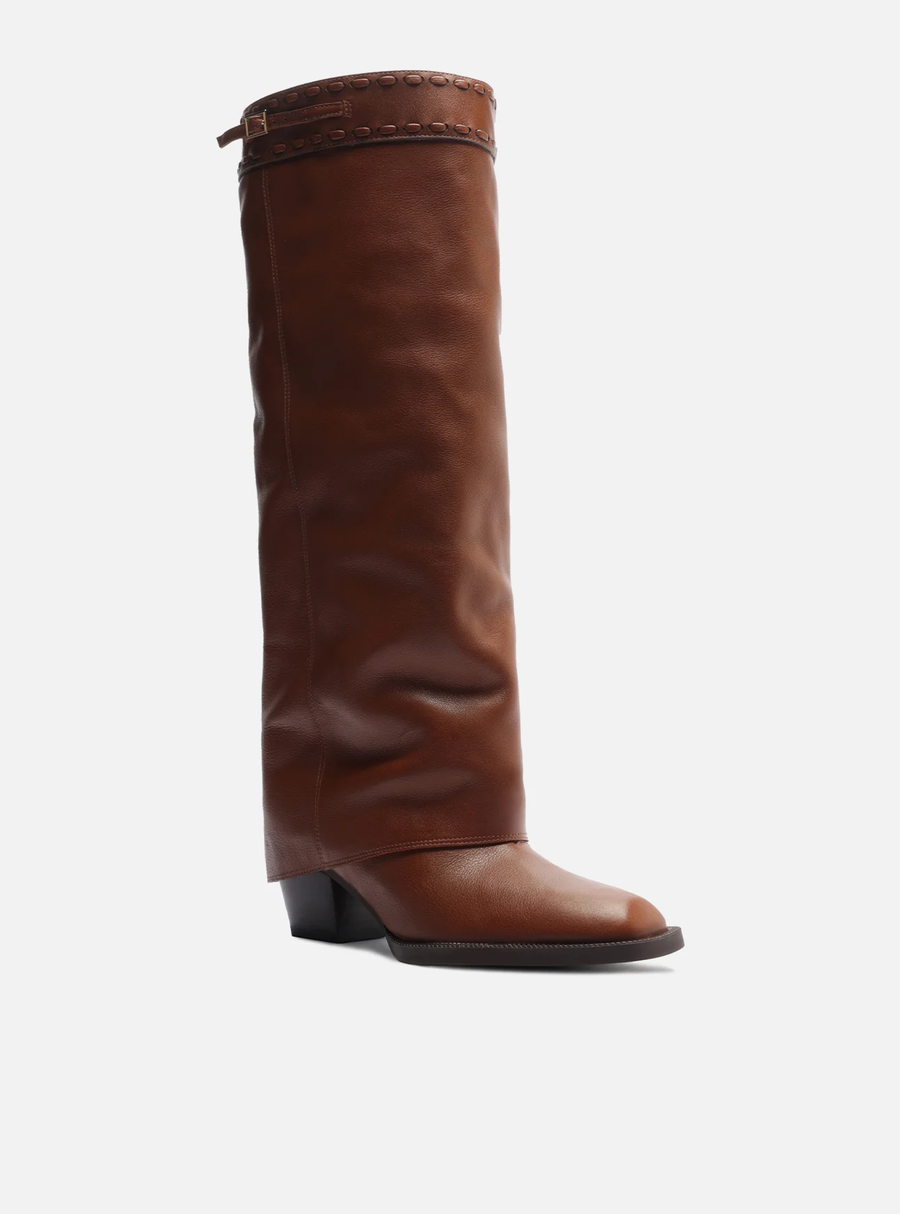 Beatrice Mid Block Leather Boot - Image 3