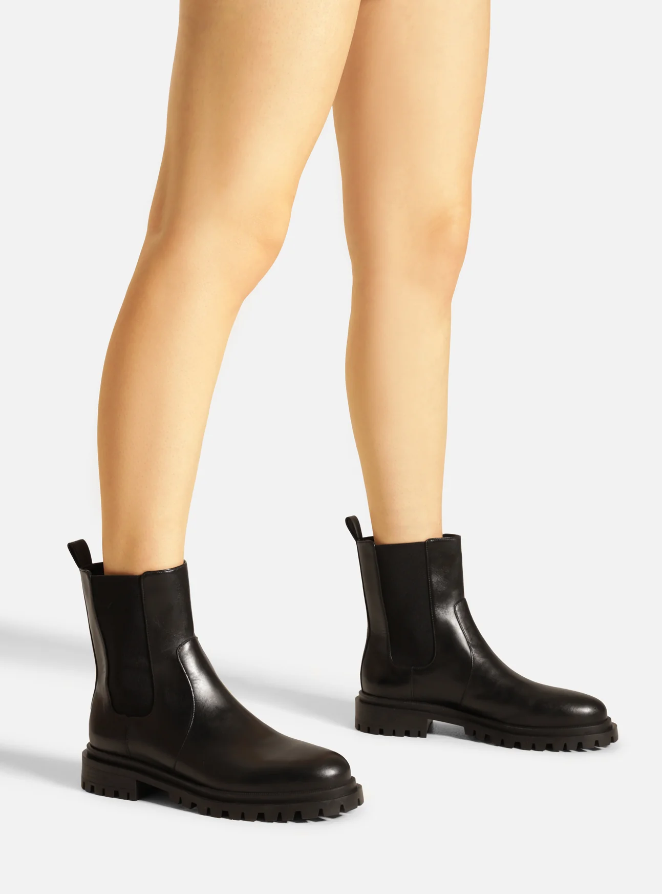 Brandy Low Block Leather Boot - Image 7
