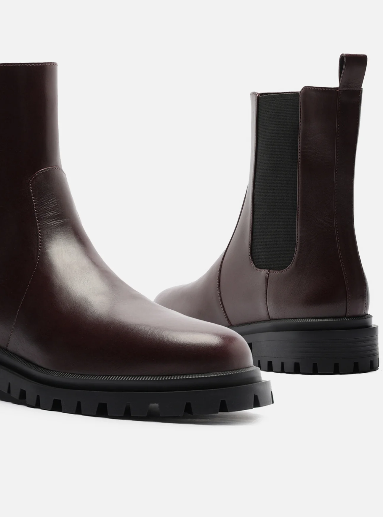 Brandy Low Block Leather Boot - Image 5