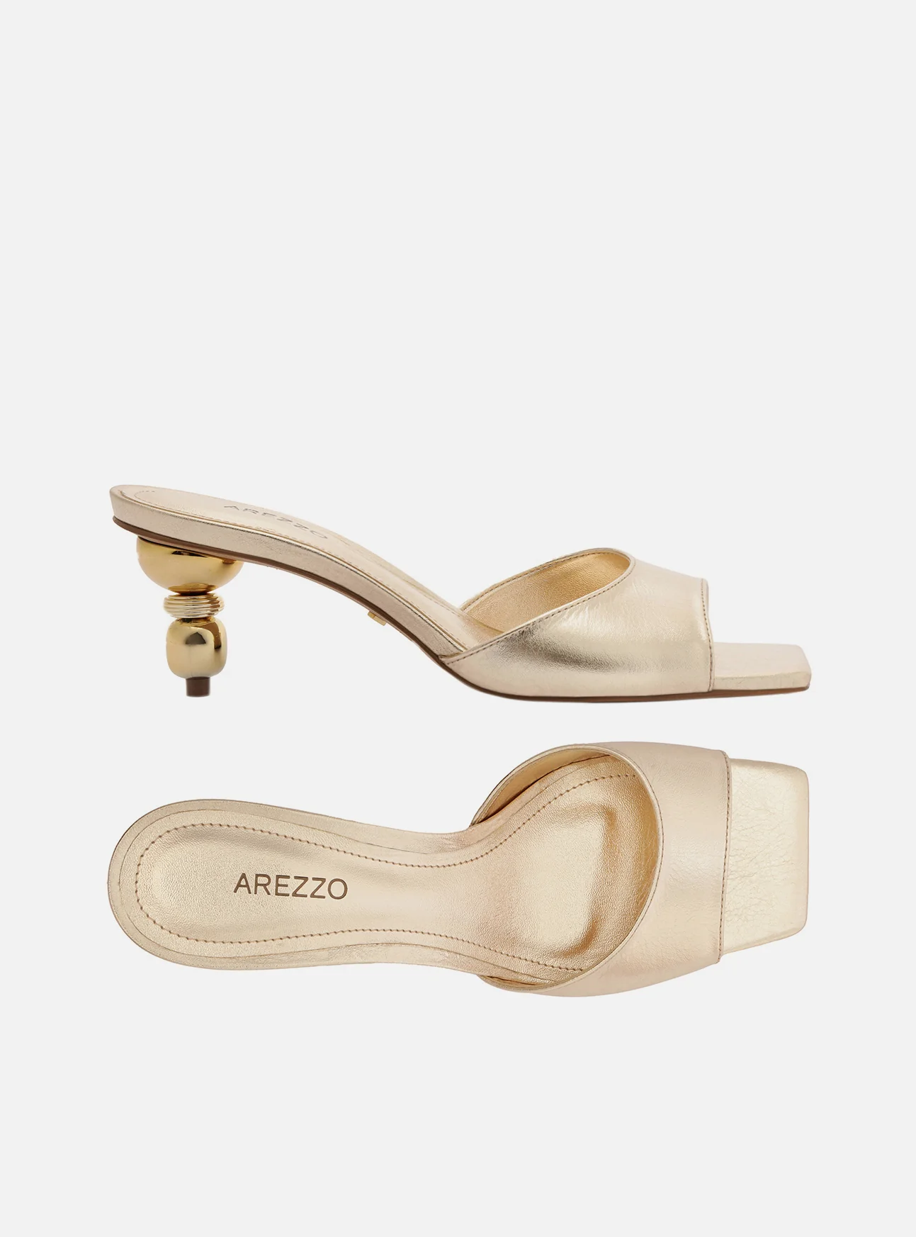 Bree Low Stiletto Mule Leather Sandal - Image 6
