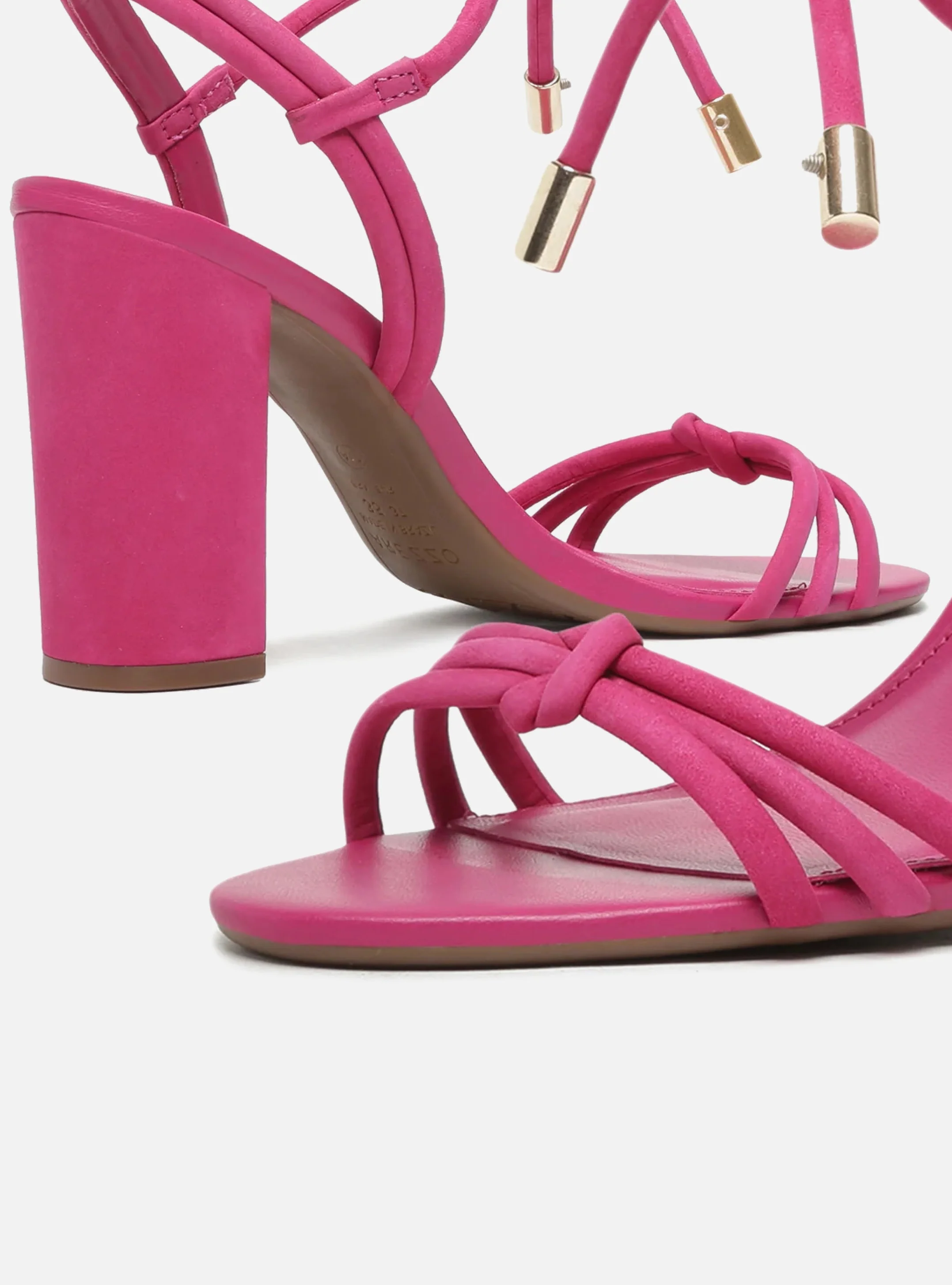 Camila Leather Block Sandal - Image 4