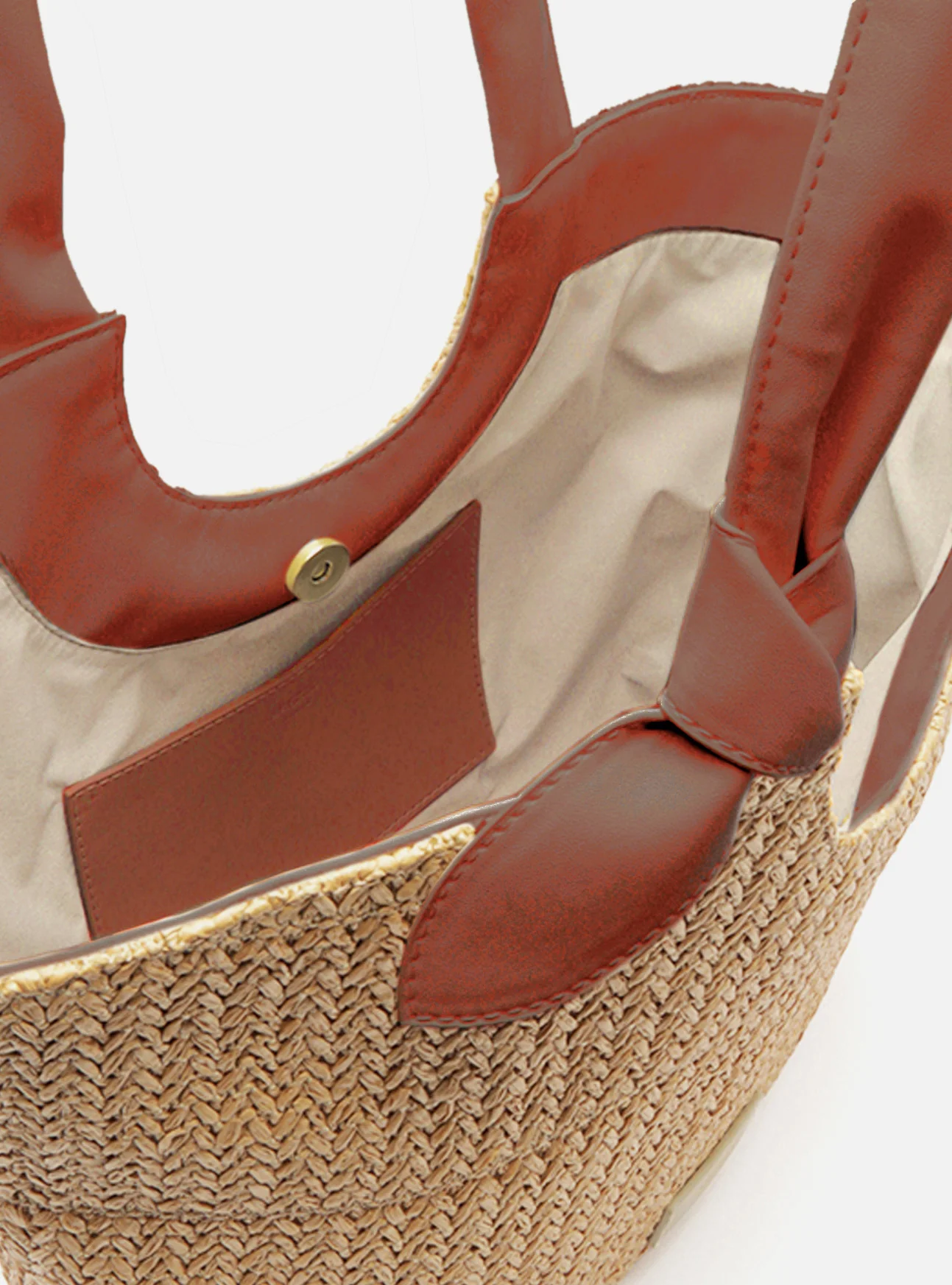 Carmela Large Leather Shopping Bag - Image 3
