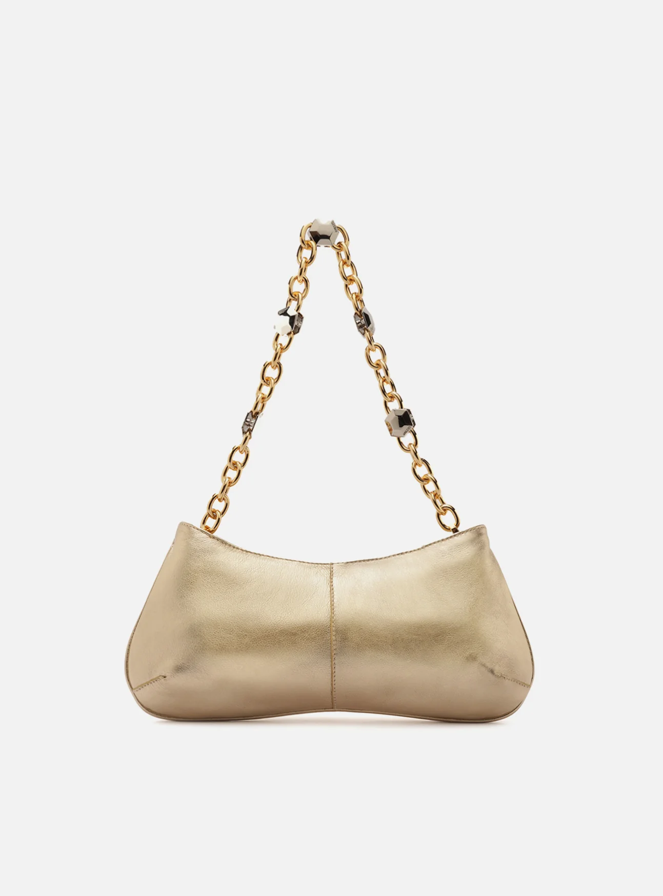 Luna Small Leather Baguette - Image 5