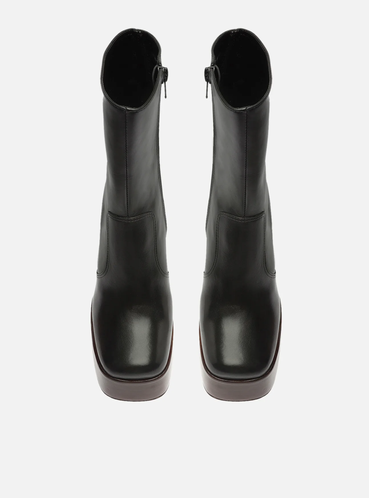 Chloe  Leather Block Boot - Image 3