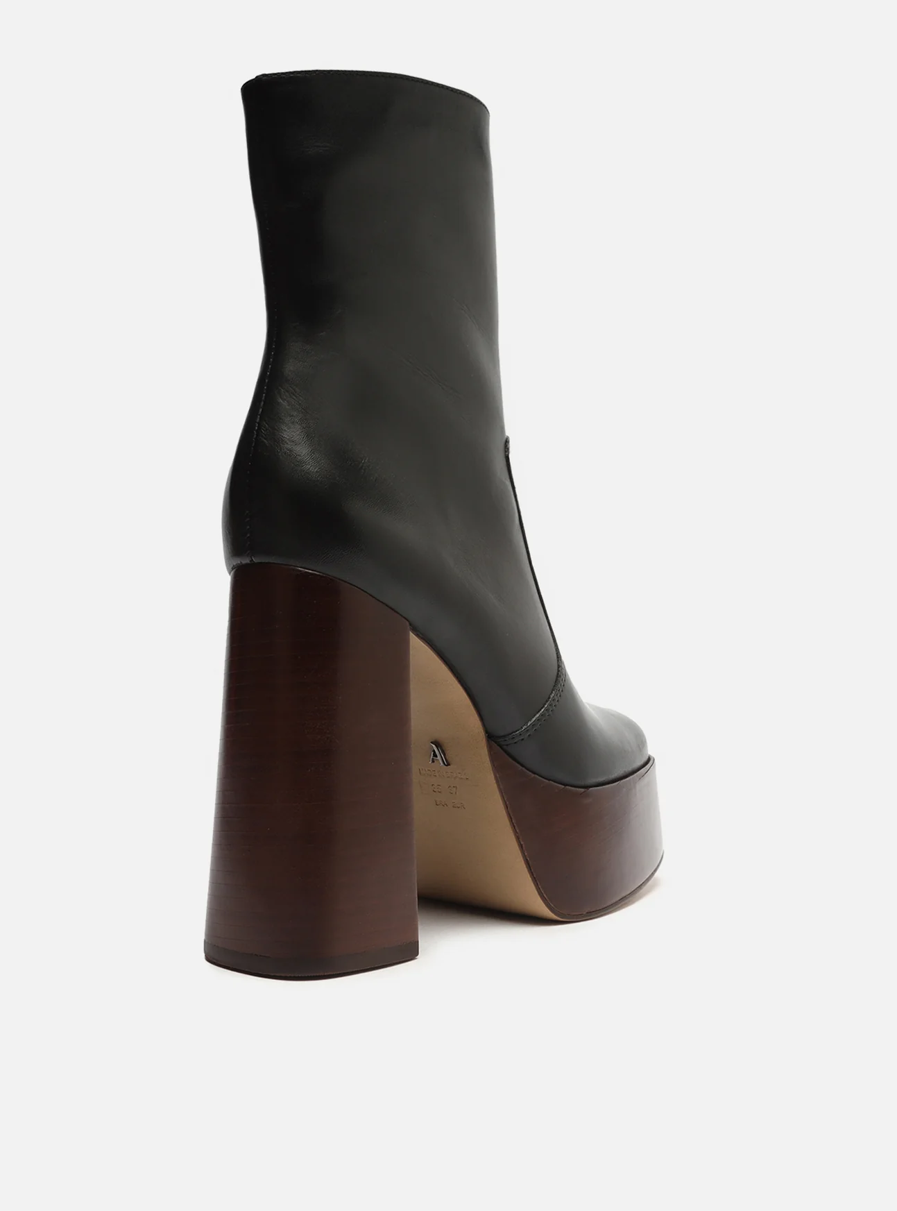 Chloe  Leather Block Boot - Image 4
