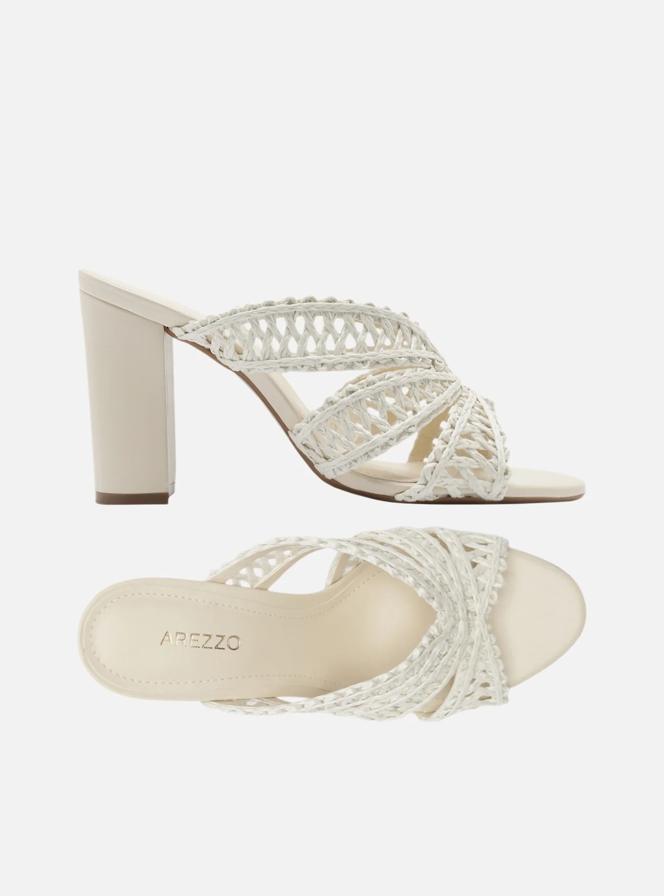 Ciara High Block Fabric Sandal - Image 6