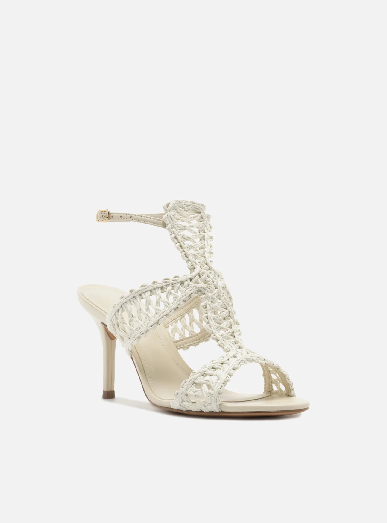 Ciara High Stiletto Fabric Sandal - Image 3