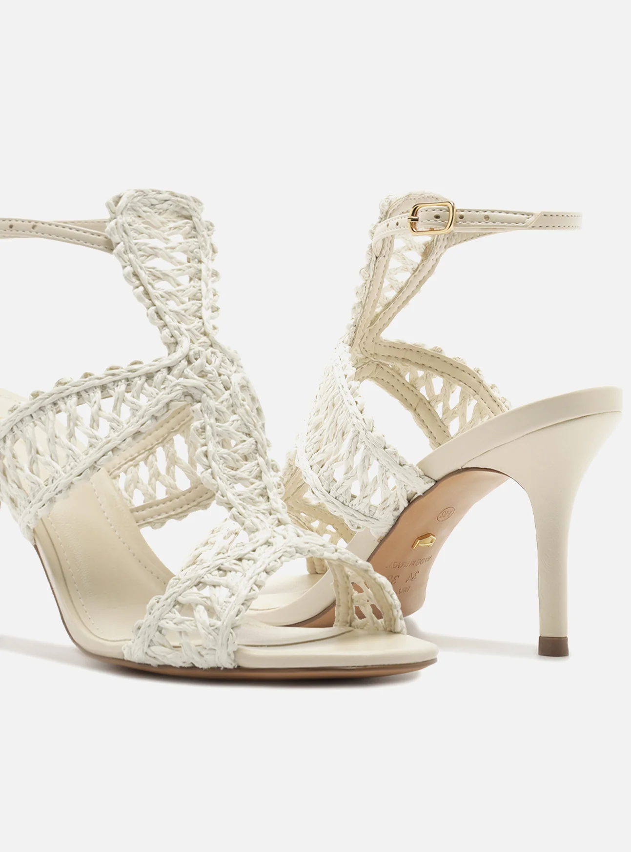 Ciara High Stiletto Fabric Sandal - Image 5