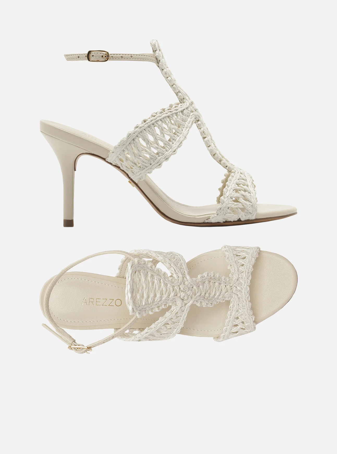 Ciara High Stiletto Fabric Sandal - Image 6