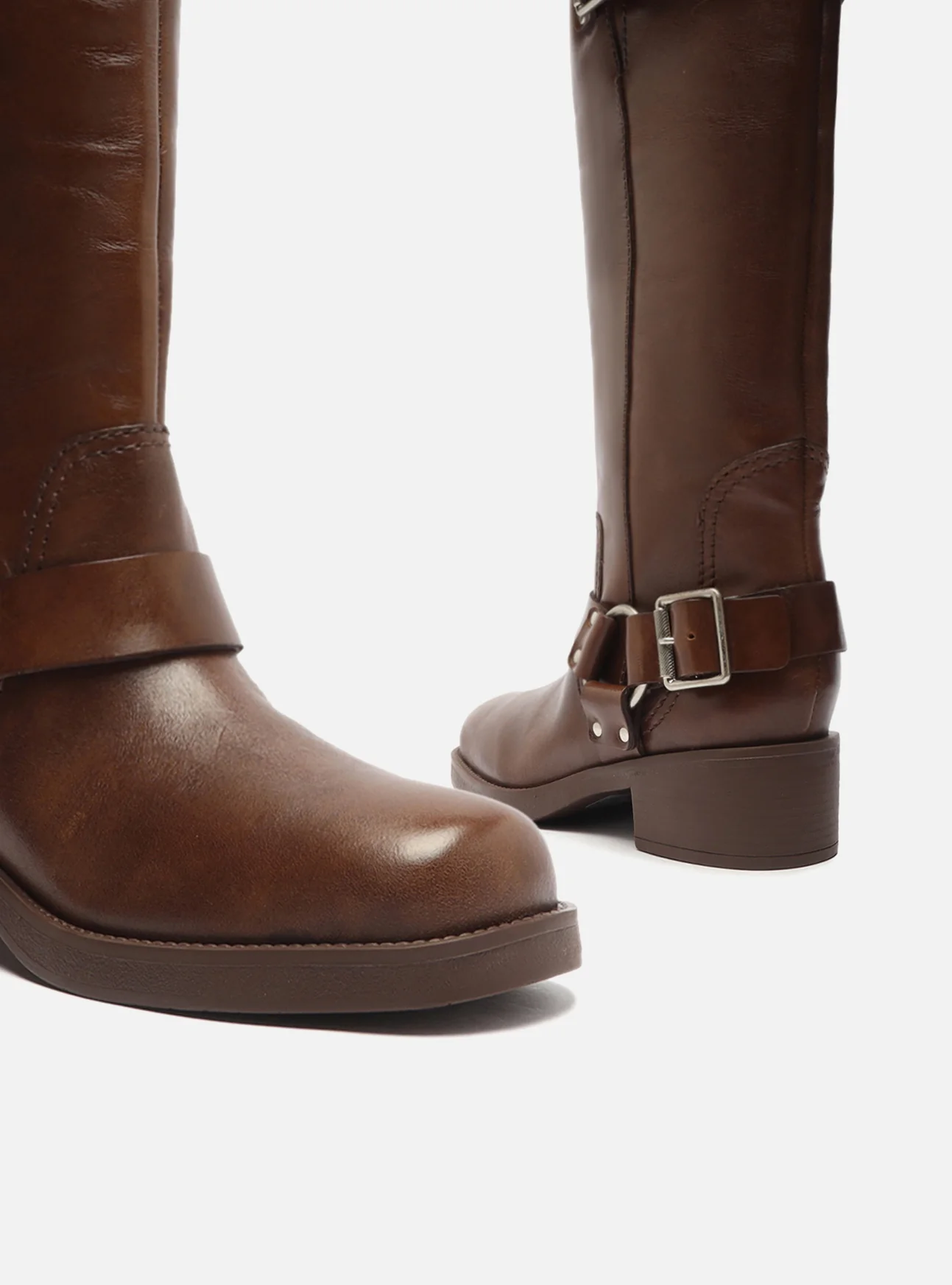 Clara Leather Block Boot - Image 5