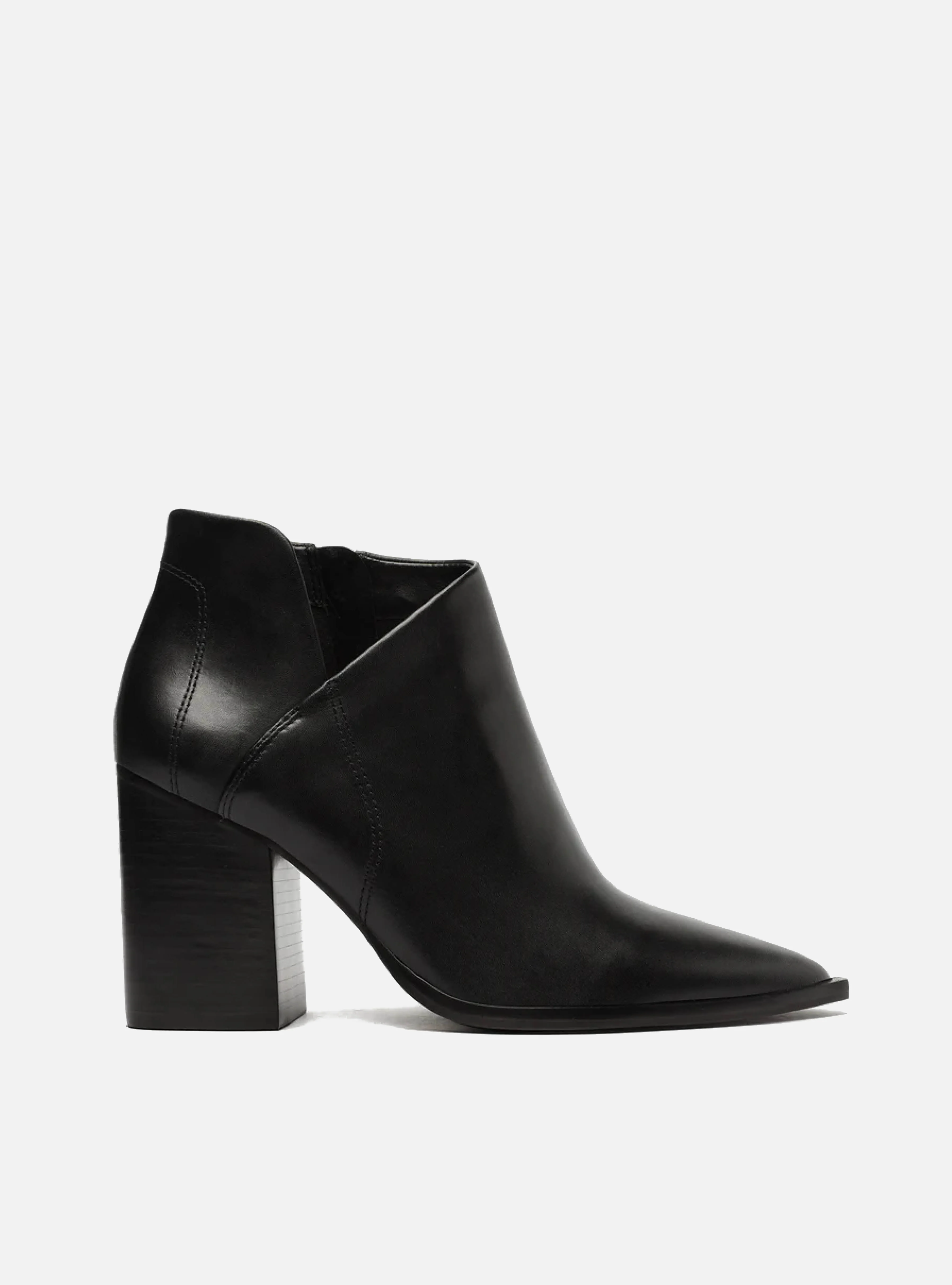 Cora Leather Block Bootie
