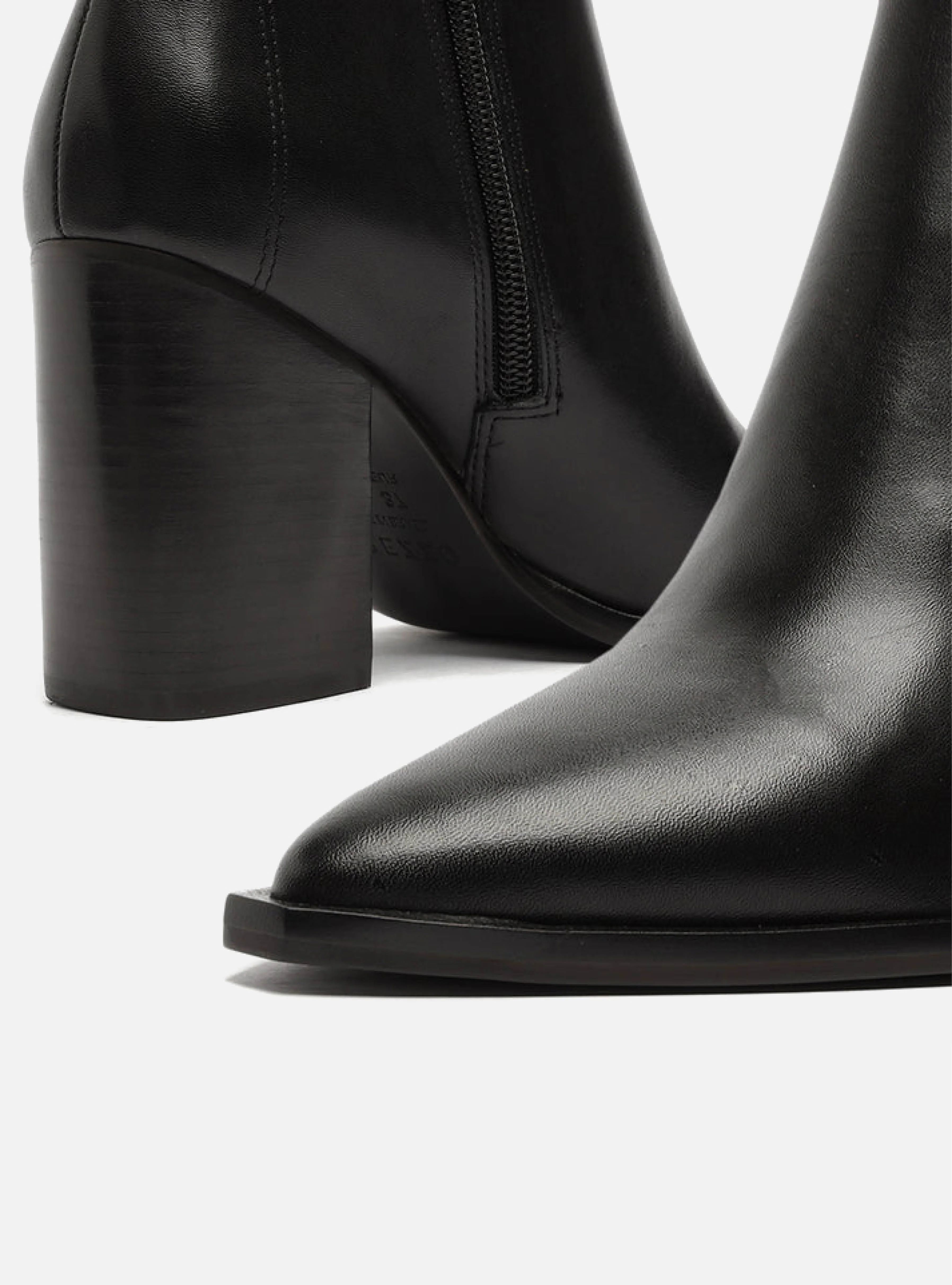 Cora Leather Block Bootie - Image 4