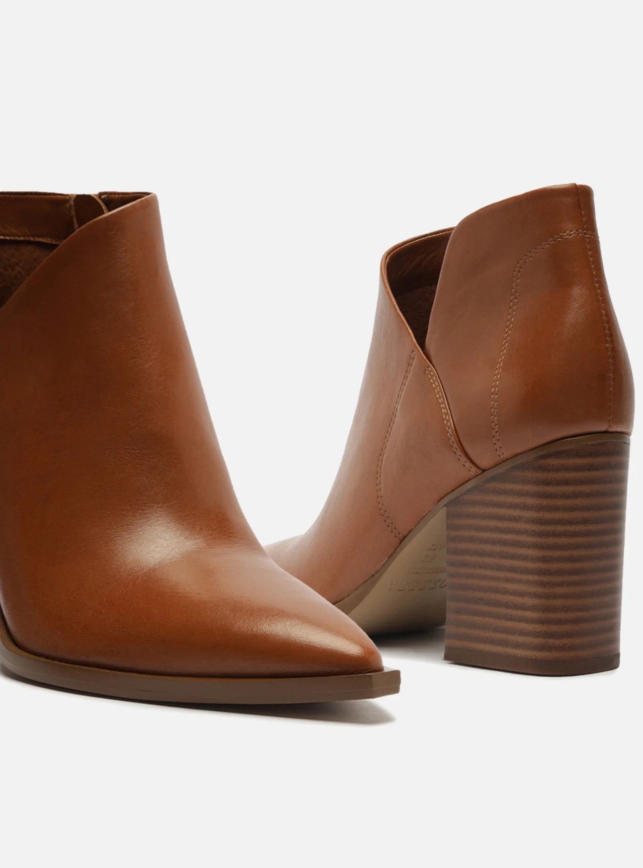 Cora Leather Block Ankle Boot - Image 4