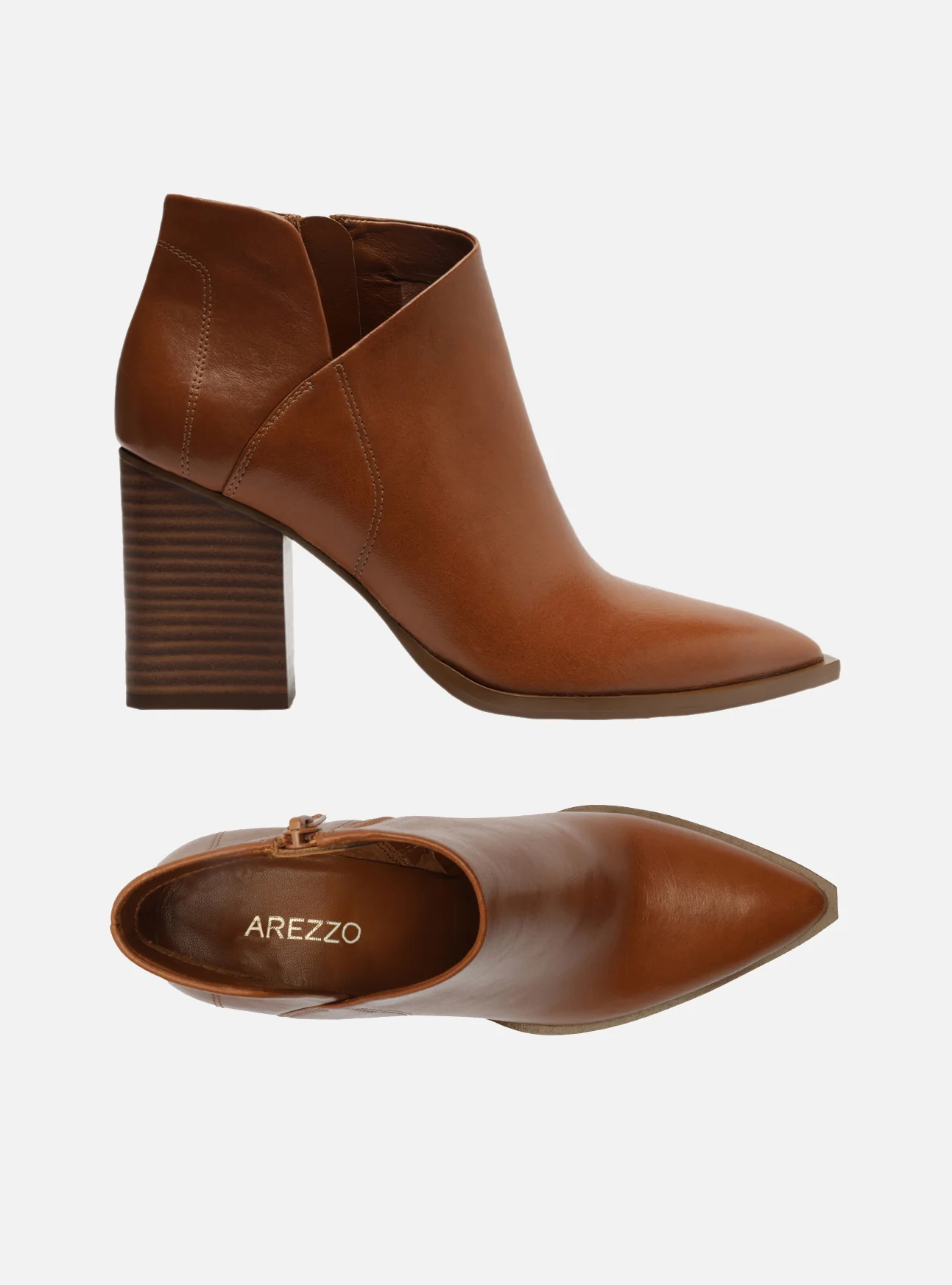 Cora Leather Block Ankle Boot - Image 5