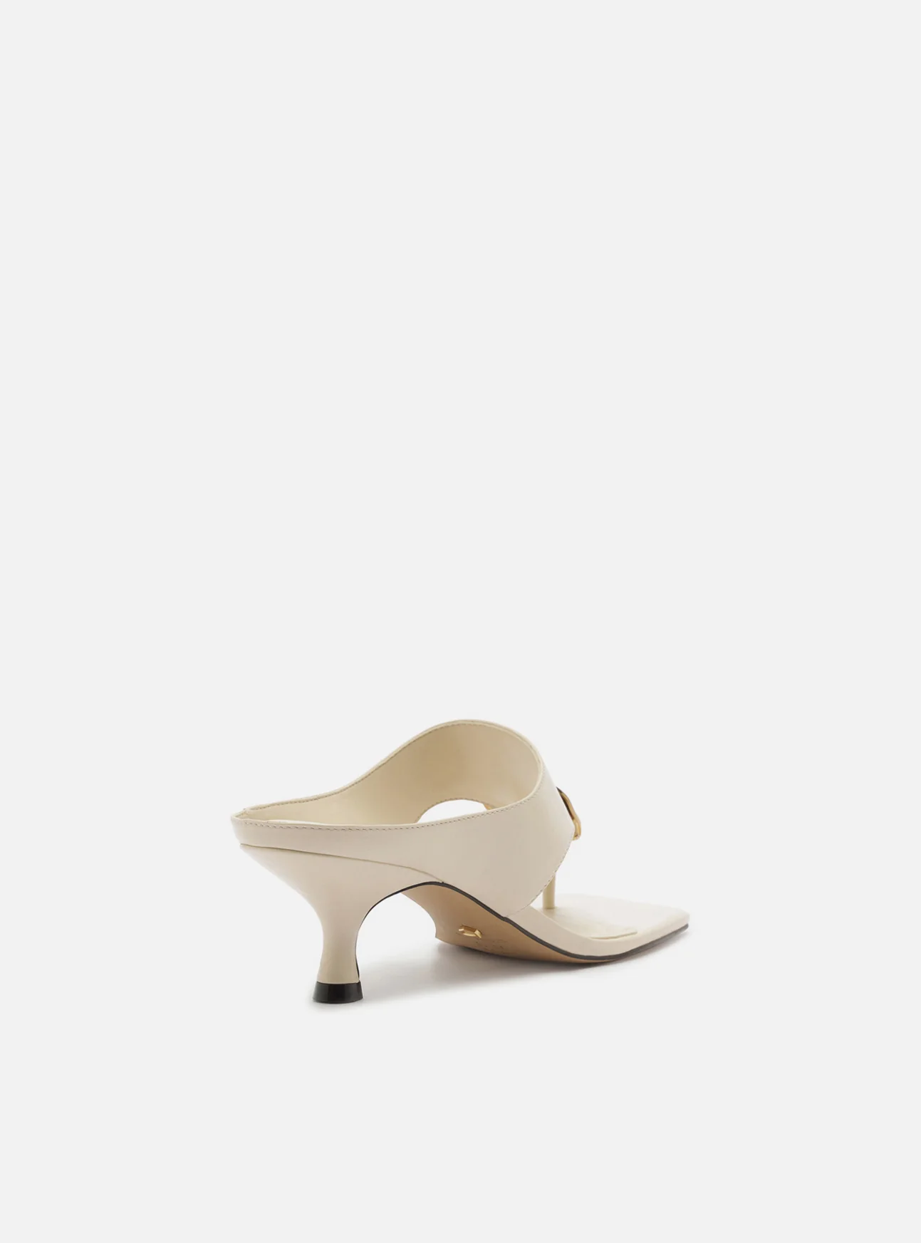 Coraline Low Stiletto Leather Sandal - Image 6