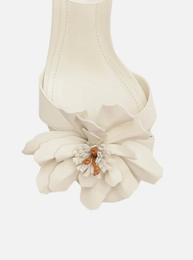 Daisy Leather  Block Sandal - Image 5