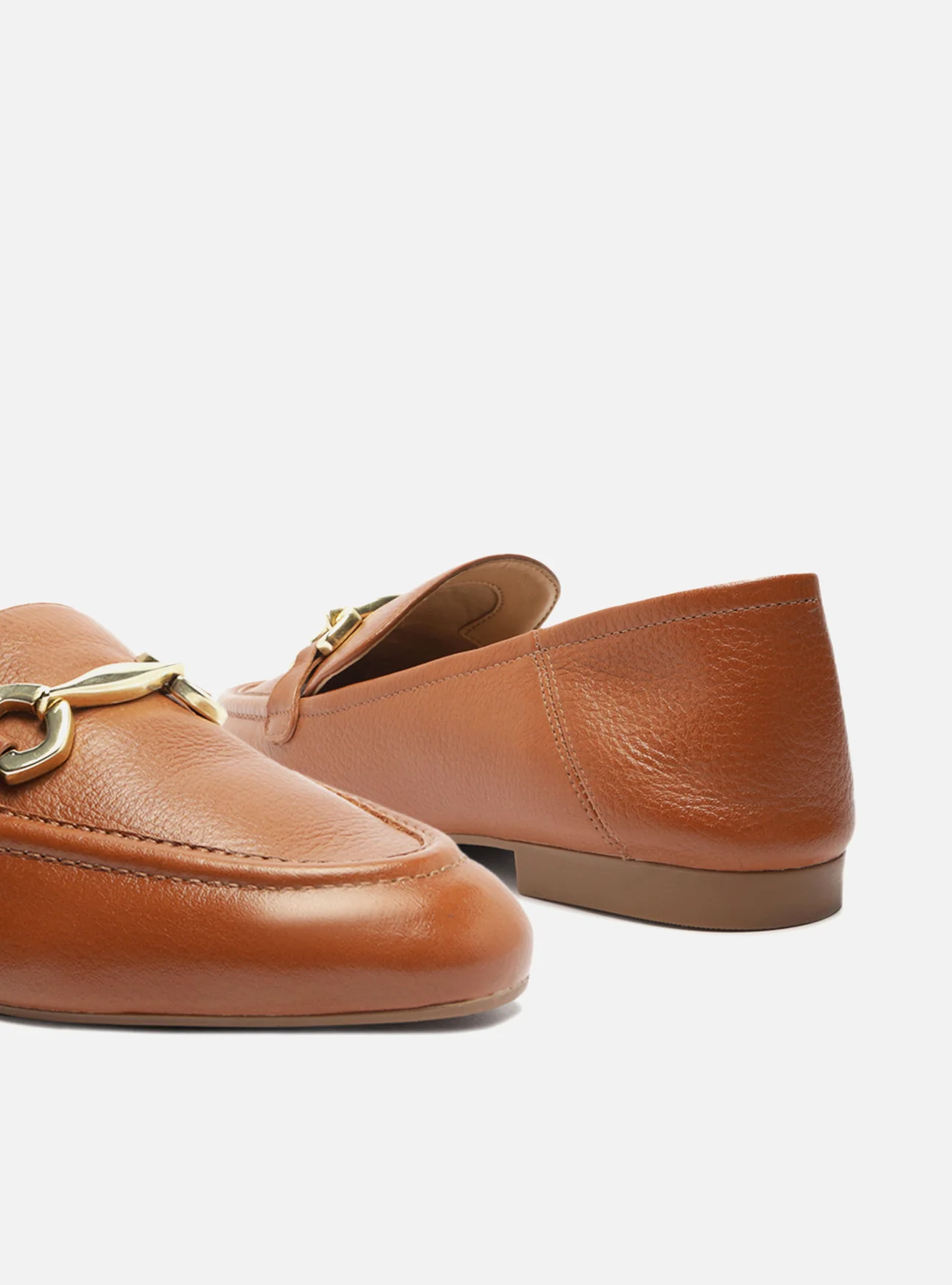 Emma Brown Leather Loafer - Image 4