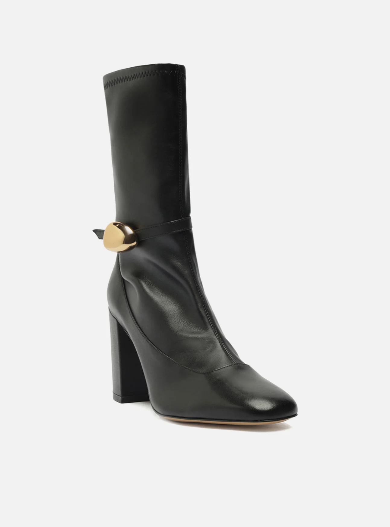 Farrah High Block Leather Boot - Image 3