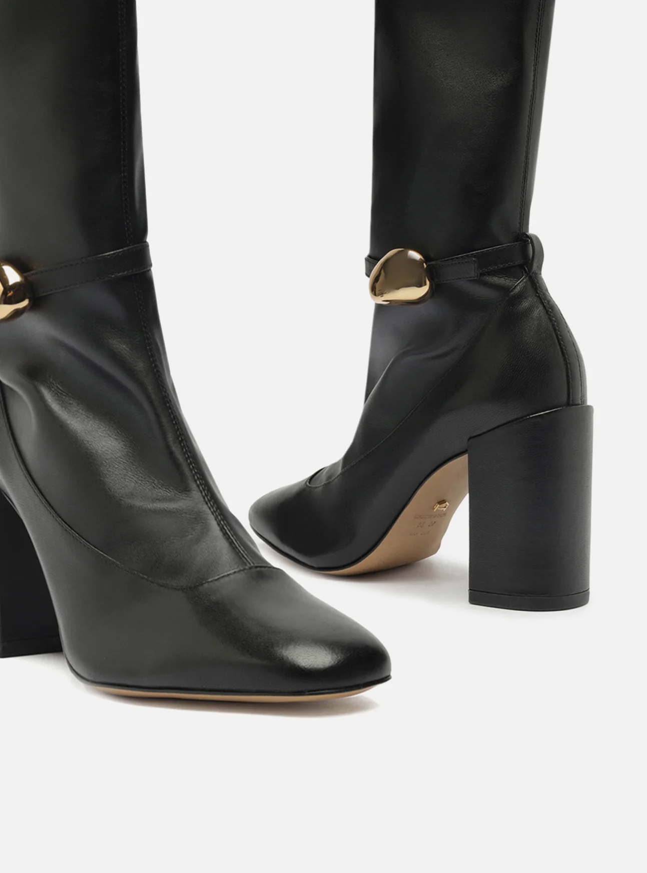 Farrah High Block Leather Boot - Image 5