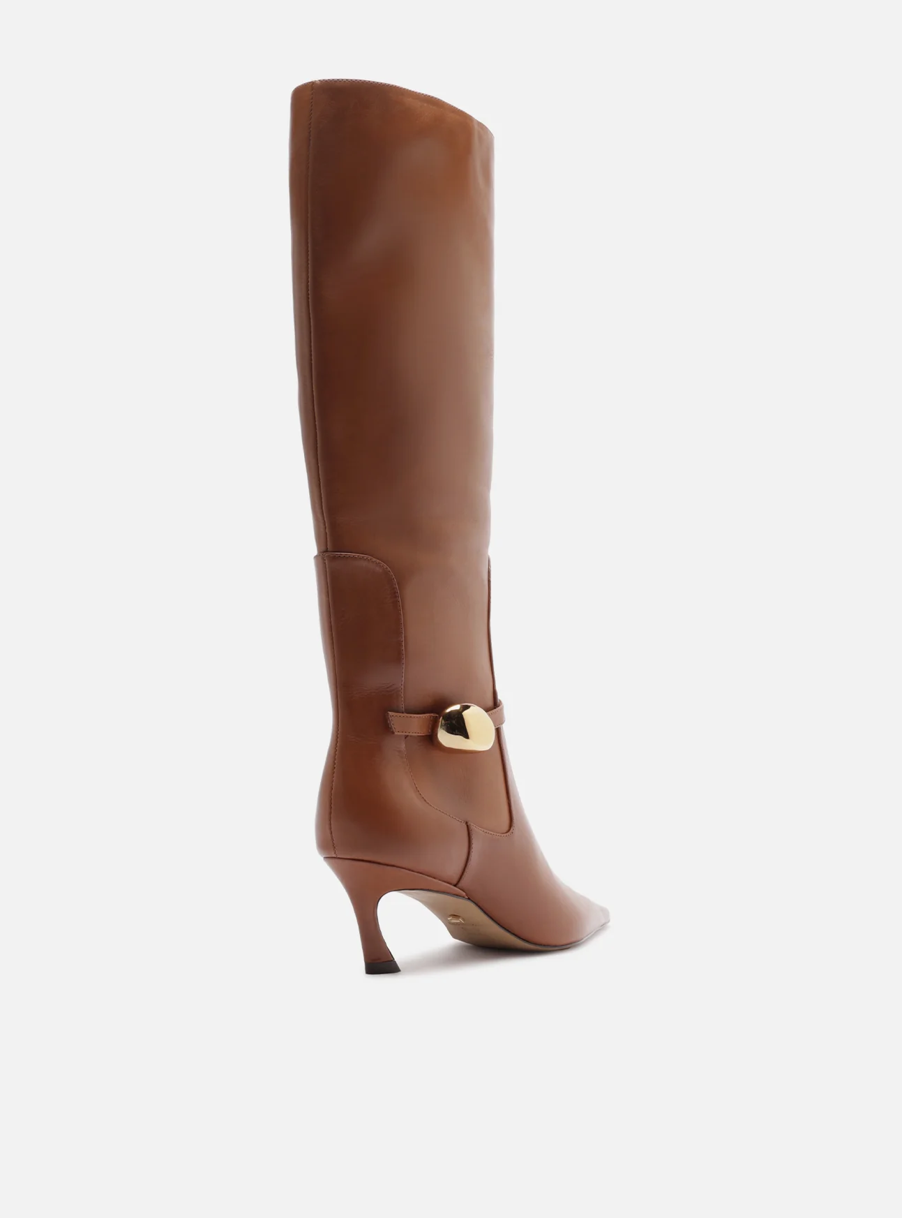 Farrah Low Stiletto Leather Boot - Image 4