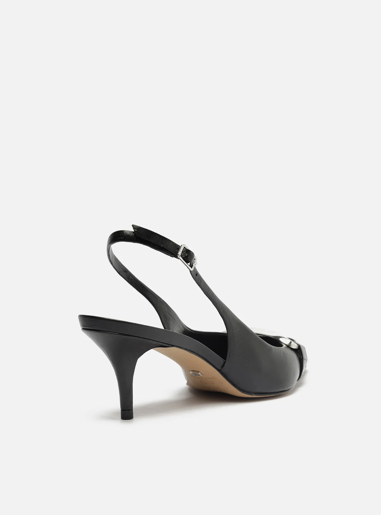 Felicity Low Stiletto Leather Pump - Image 4
