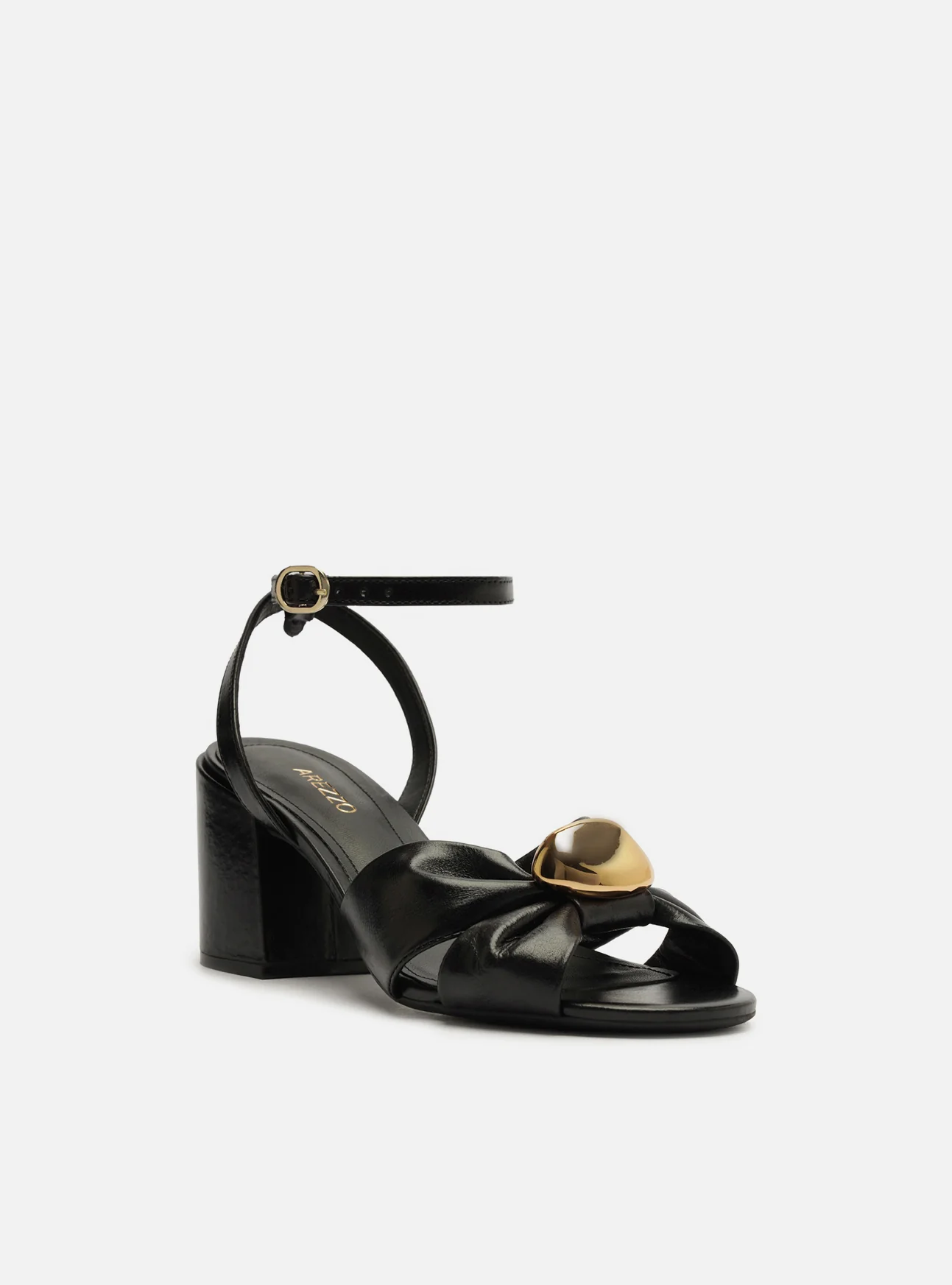 Flora Mid Block Leather Sandal - Image 3