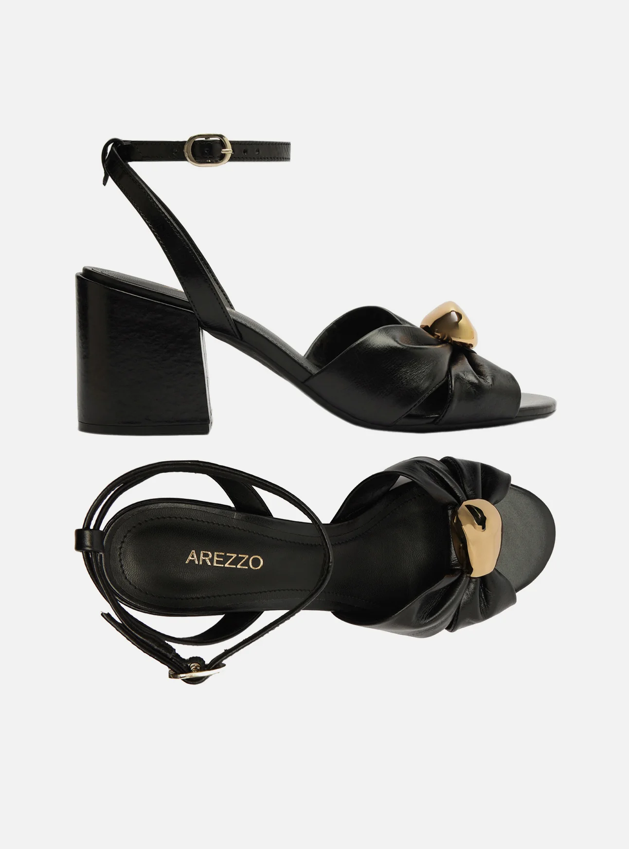 Flora Mid Block Leather Sandal - Image 4