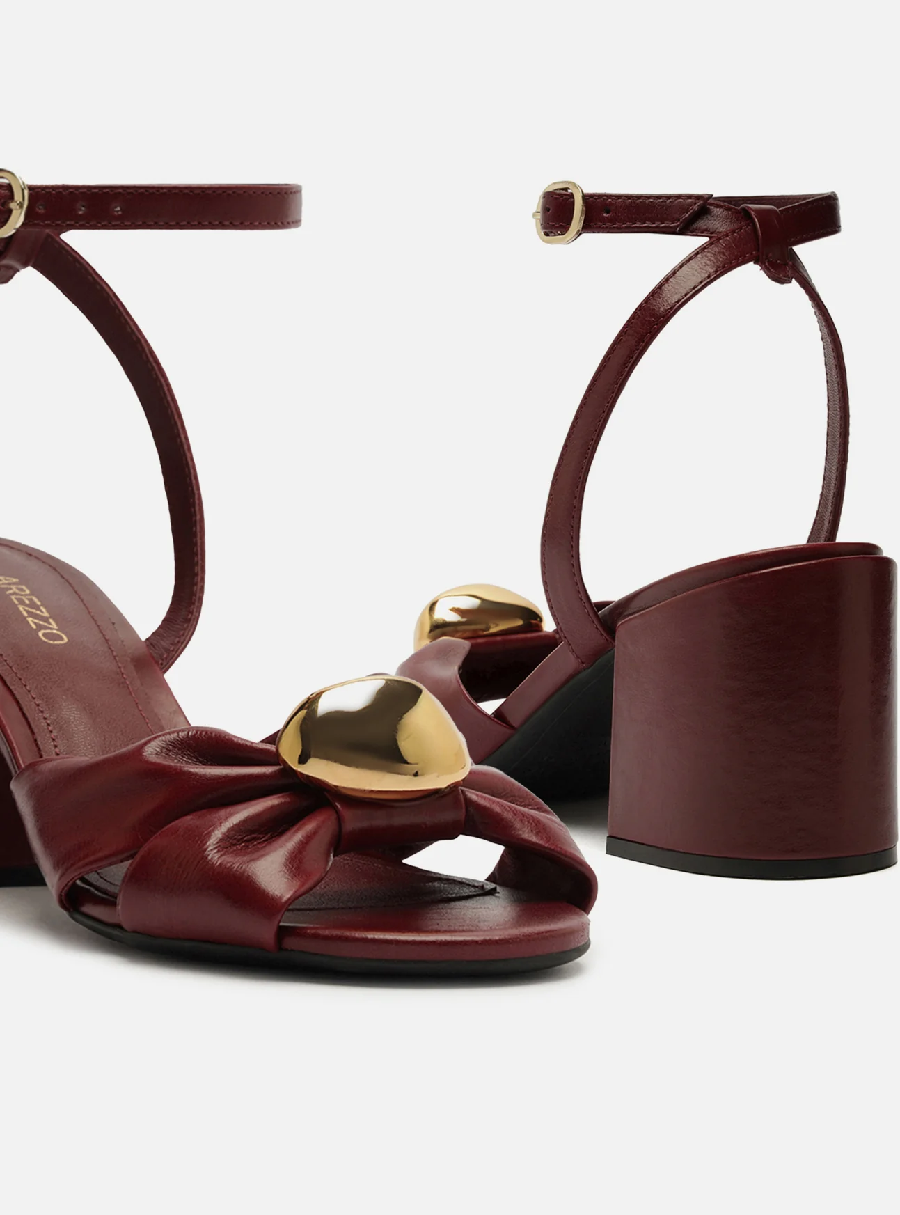 Flora Mid Block Leather Sandal - Image 5