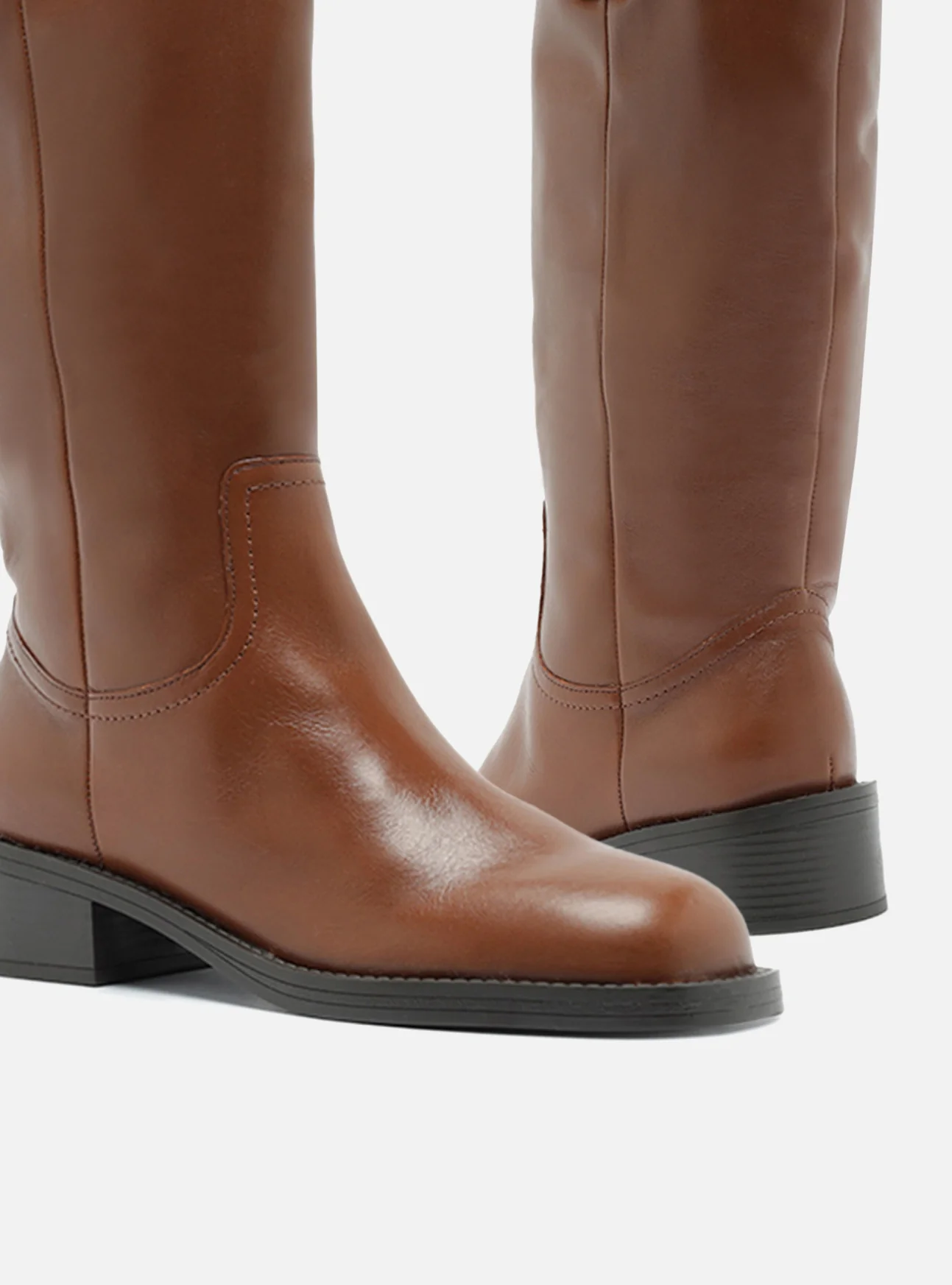 Hadley Low Block Leather Boot - Image 5