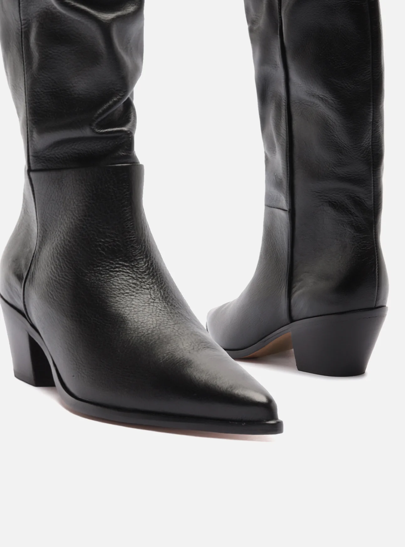 Harlowe Low Block Leather Boot - Image 3