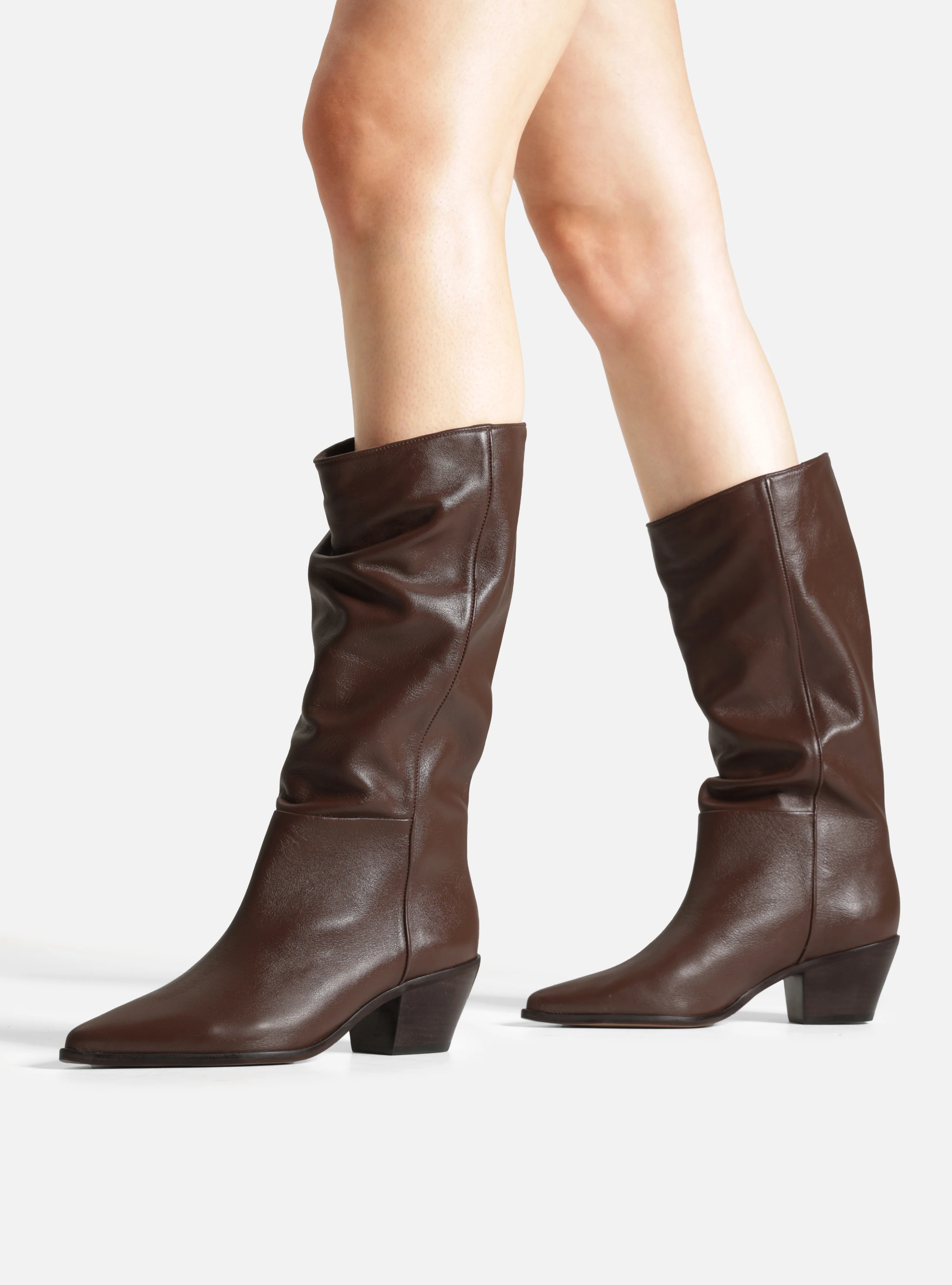 Harlowe Low Block Leather Boot - Image 4