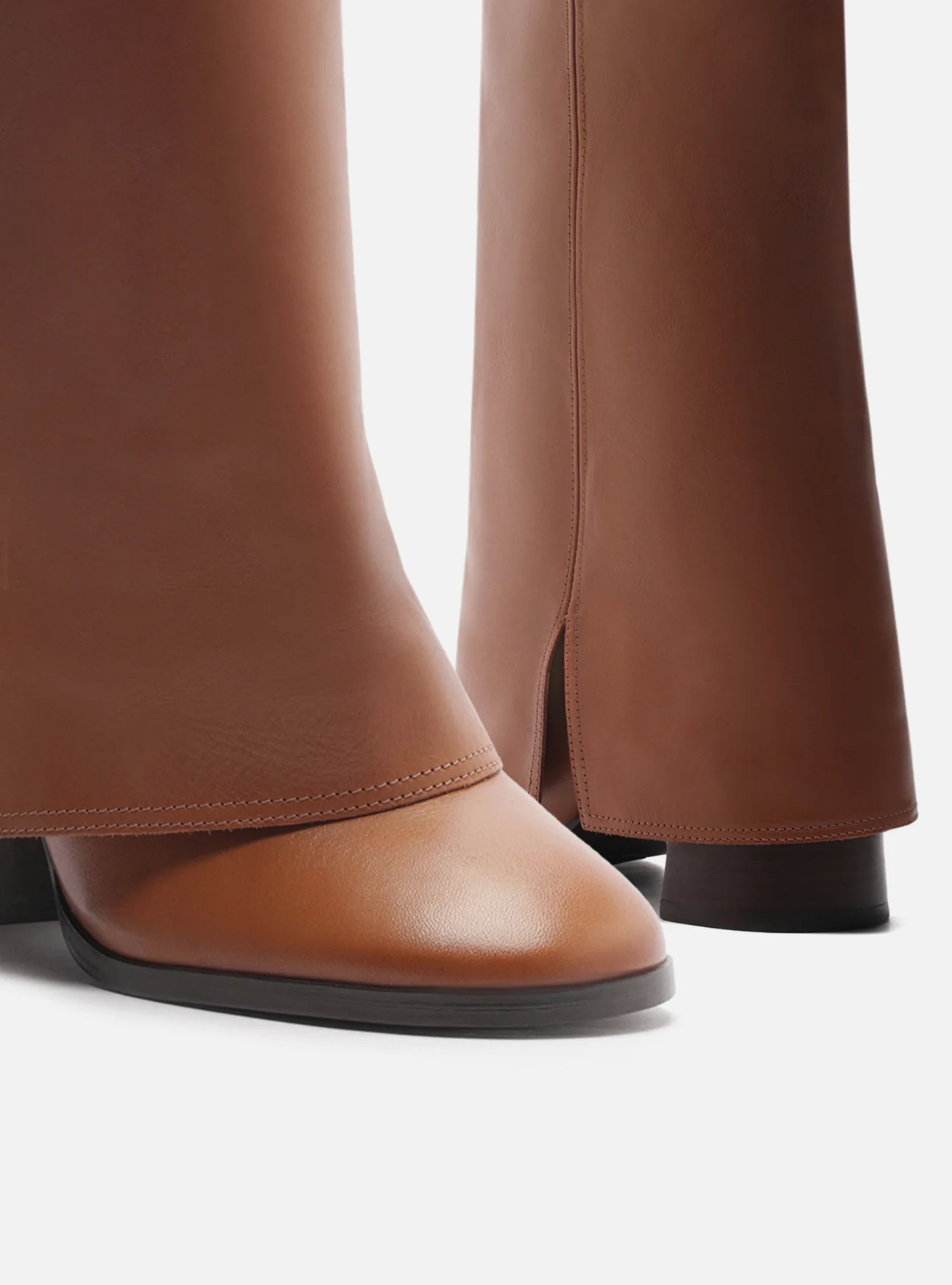 Harper Mid Block Leather Boot - Image 5