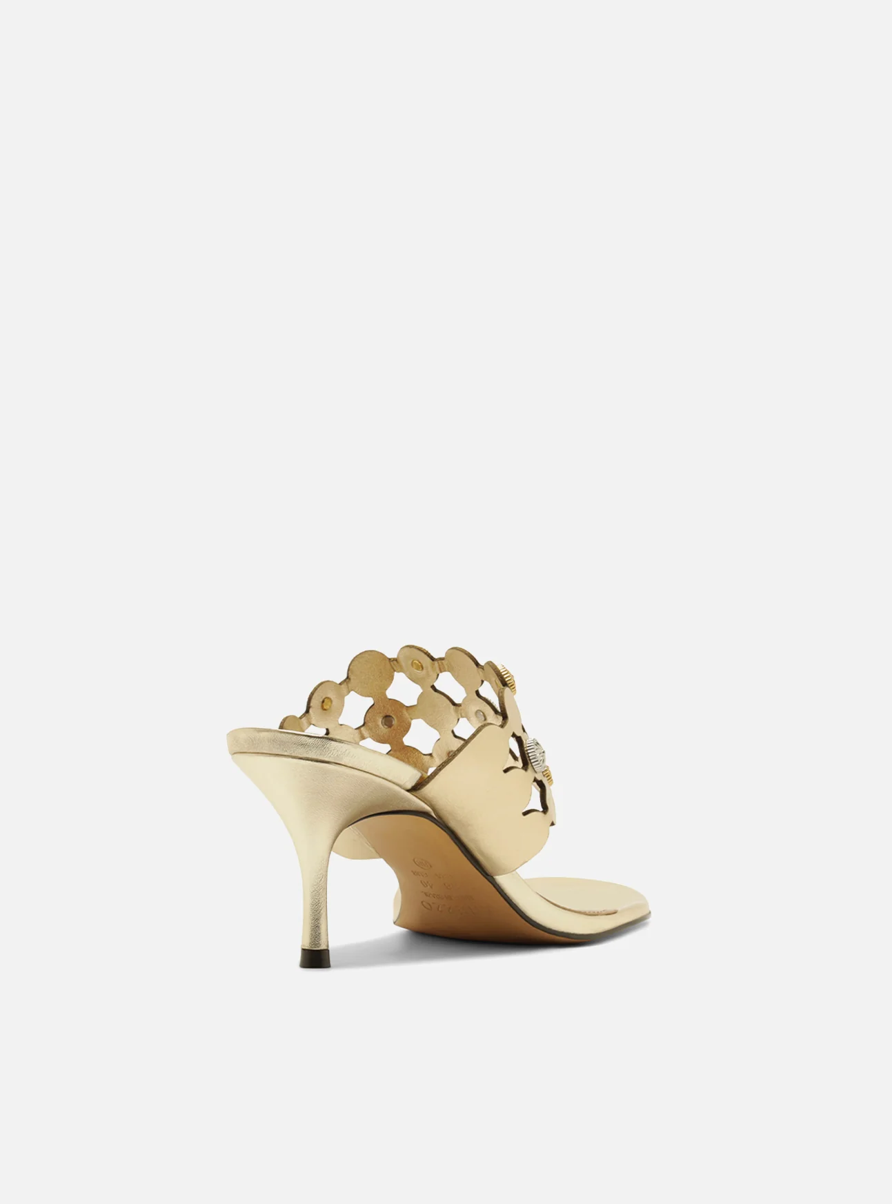 Haven Mid Stiletto Leather Sandal - Image 3