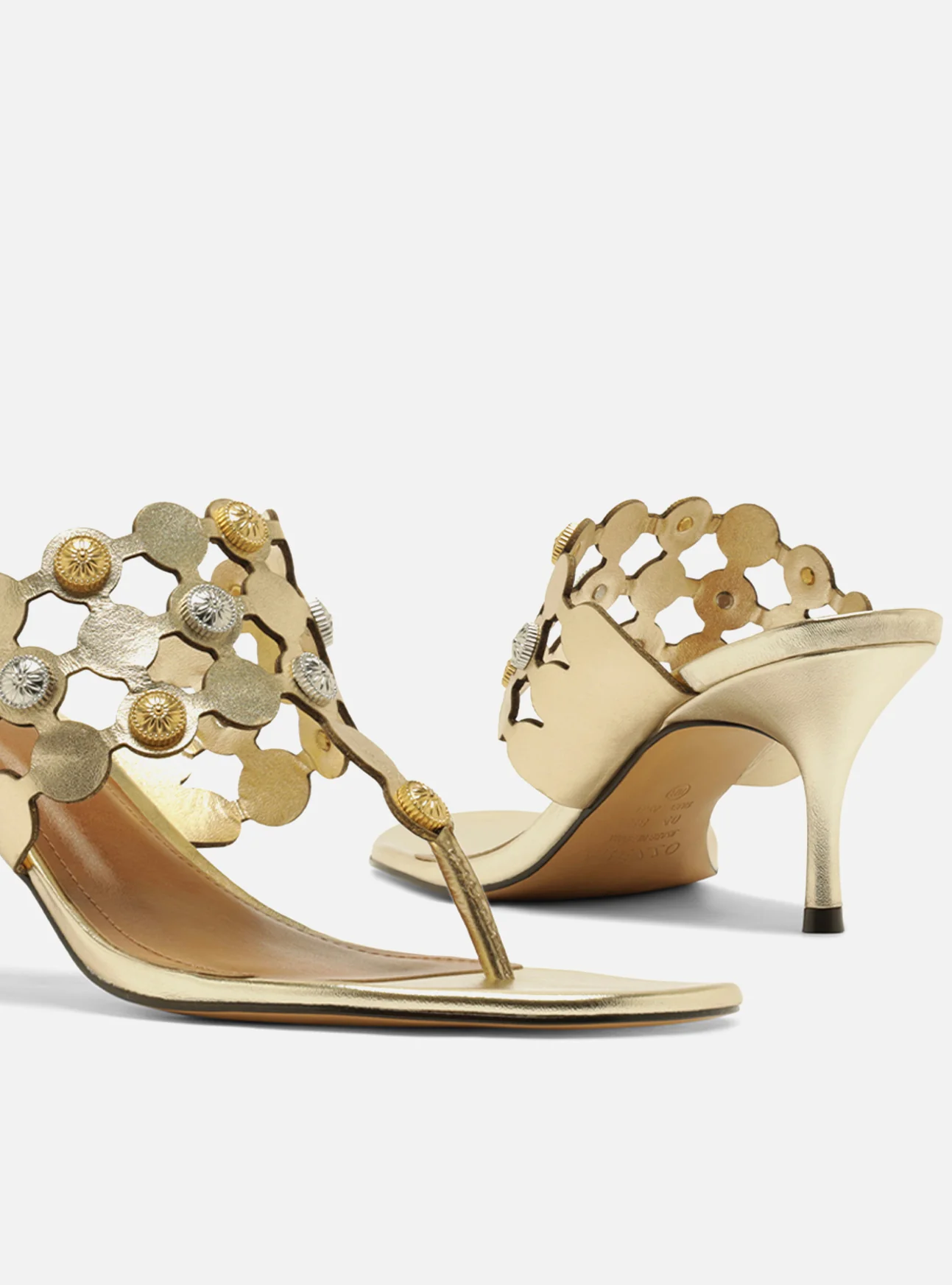 Haven Mid Stiletto Leather Sandal - Image 4