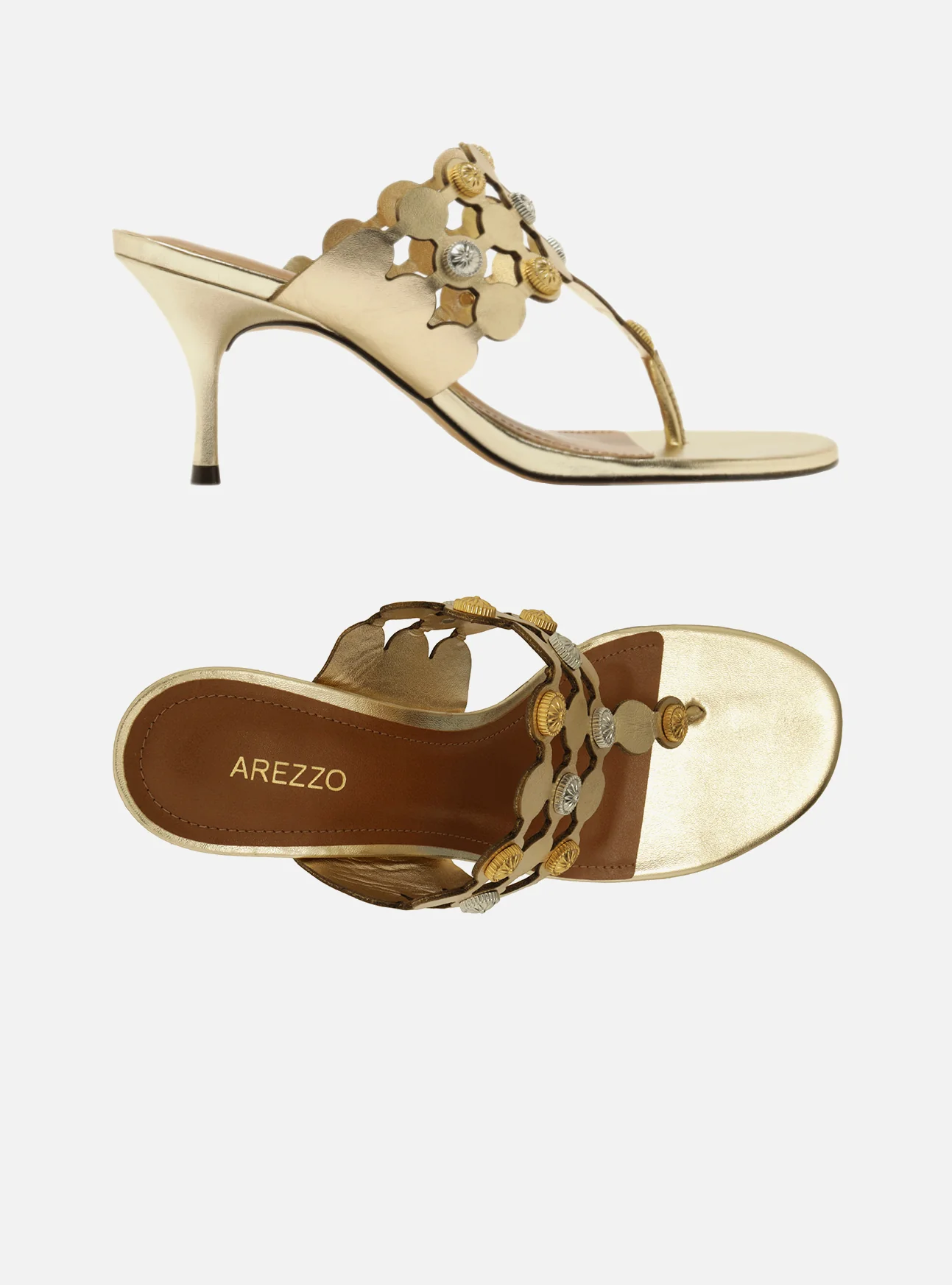 Haven Mid Stiletto Leather Sandal - Image 5