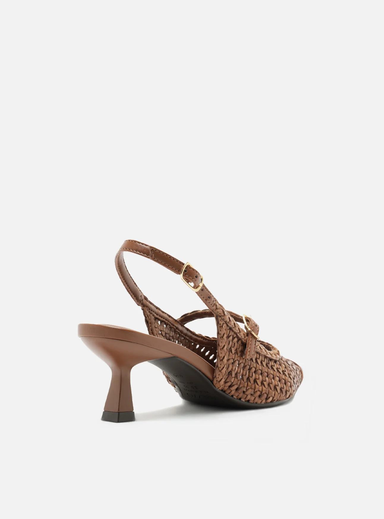 Hazel Mid Stiletto Leather Pump - Image 3