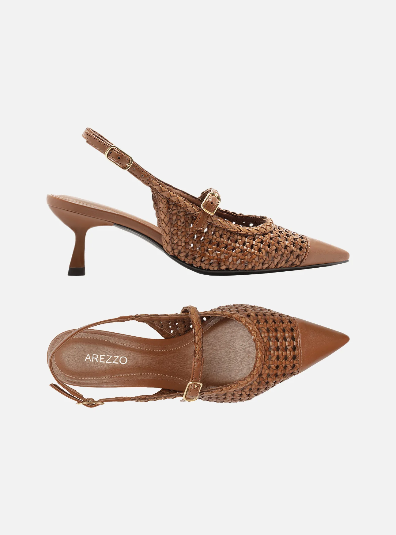 Hazel Mid Stiletto Leather Pump - Image 5