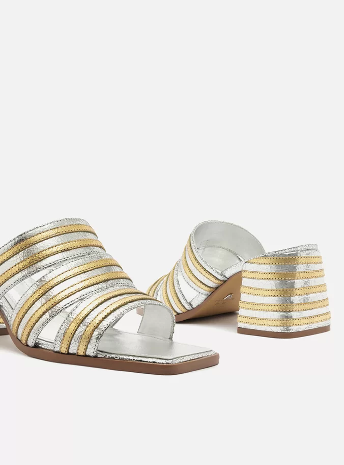 Heidi Leather Block Sandal - Image 5