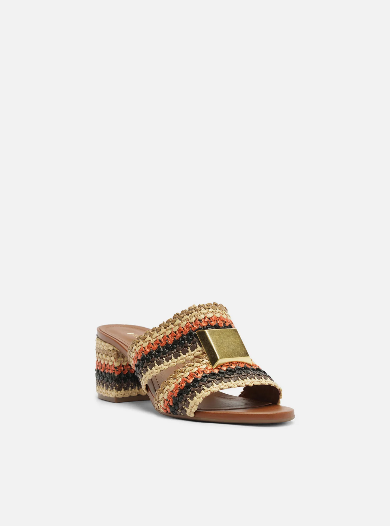Jackie Mid Block Synthetic Sandal - Image 2