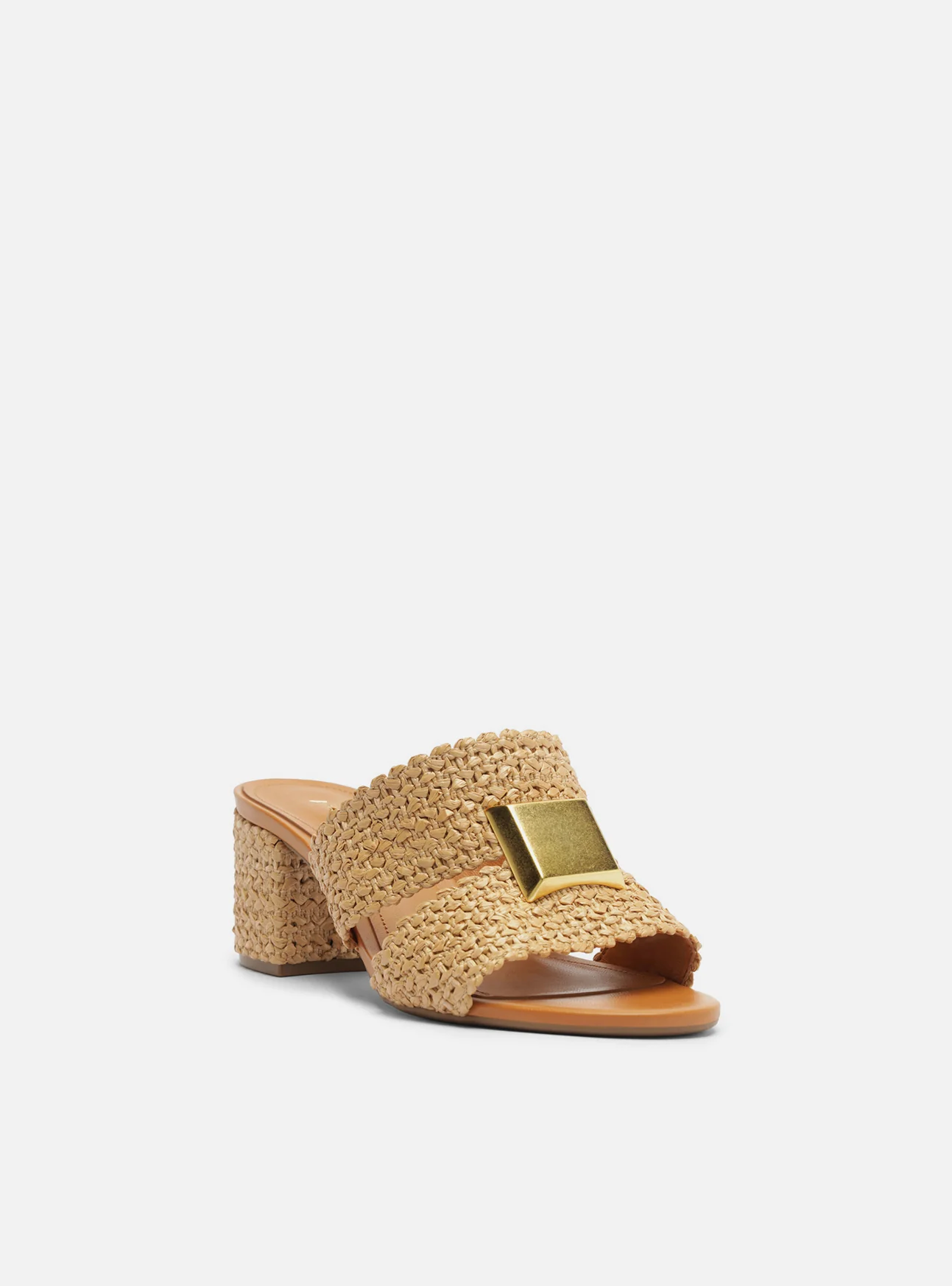 Jackie Mid Block Synthetic Sandal - Image 2