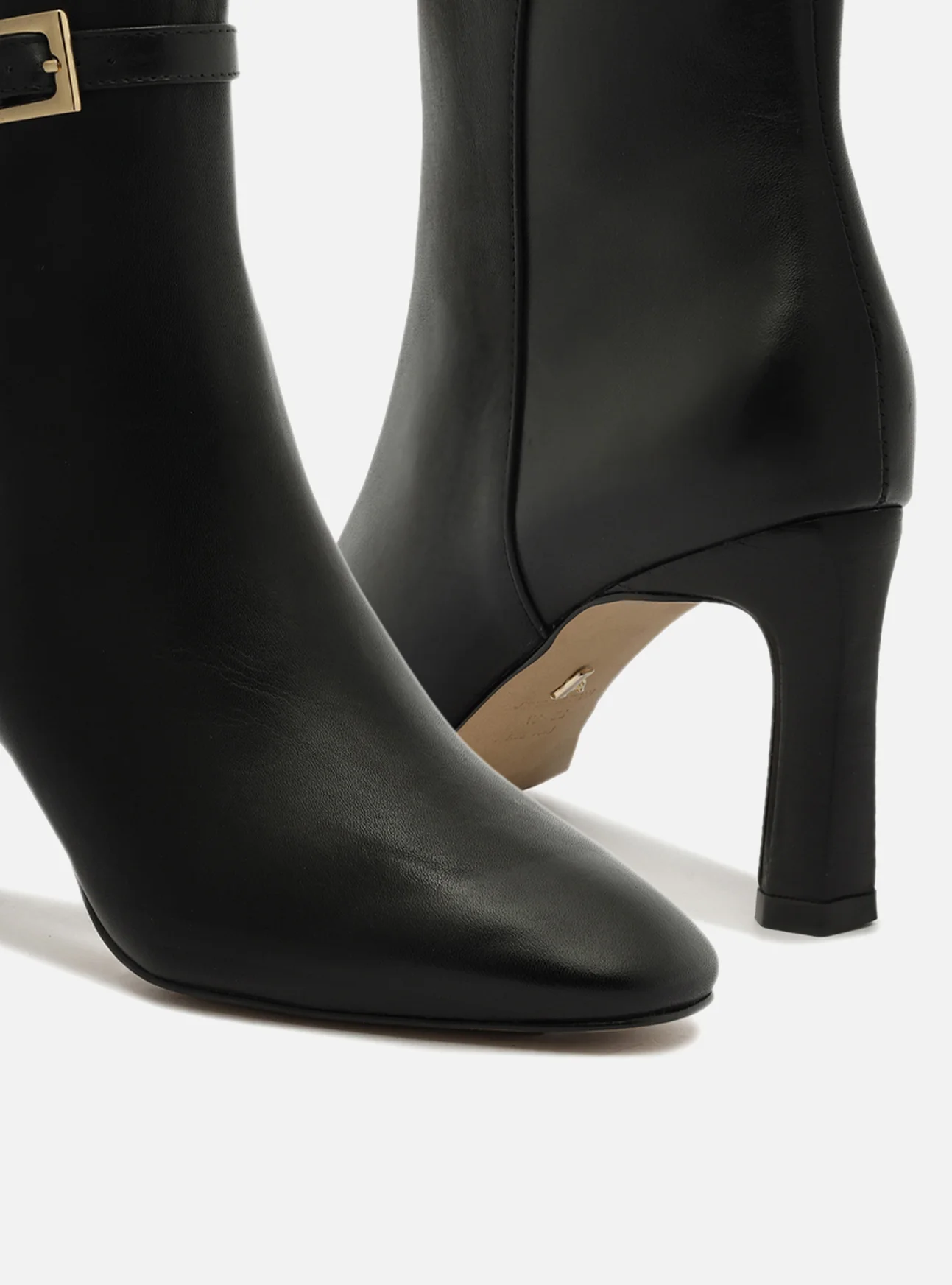 Josie Leather Stiletto Boot - Image 4