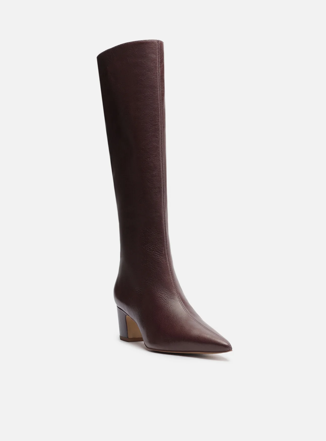 Julie Mid Block Leather Boot - Image 2