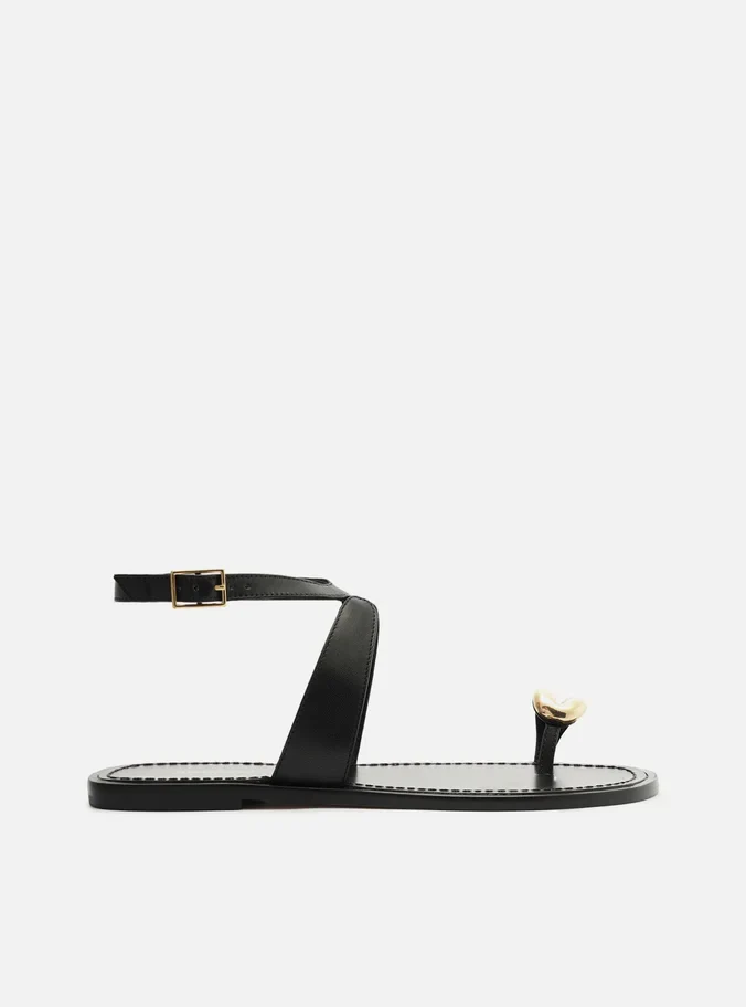 Kendall Leather Flat