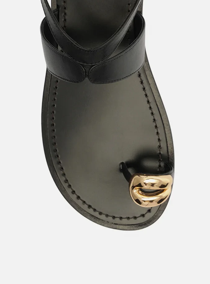 Kendall Leather Flat - Image 4