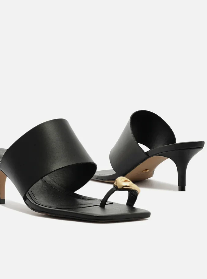 Kendall Leather Stiletto Mule - Image 4