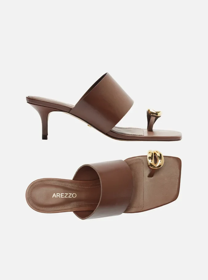 Kendall Leather Stiletto Mule - Image 3